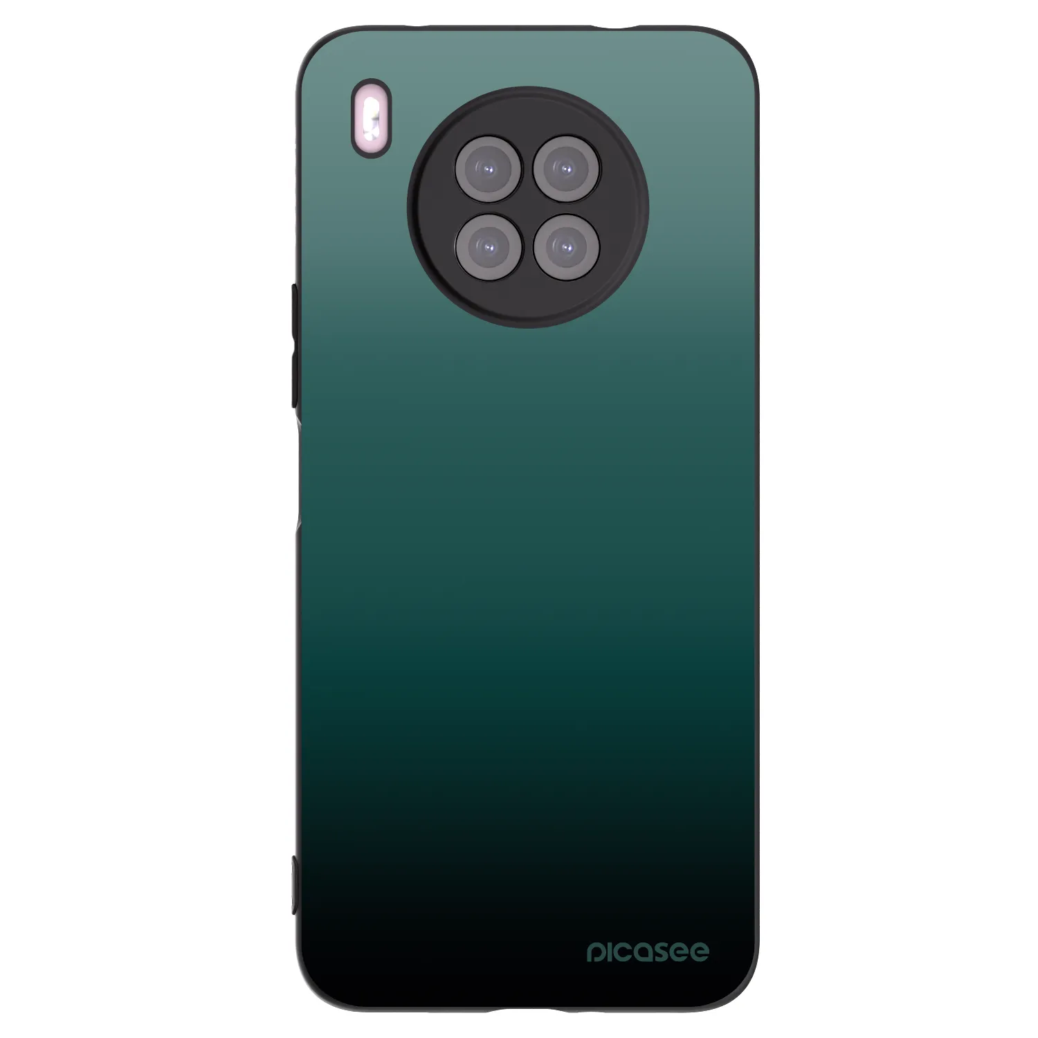 Picasee silikonowe czarne etui na Huawei Nova 8i - Verdant Fade
