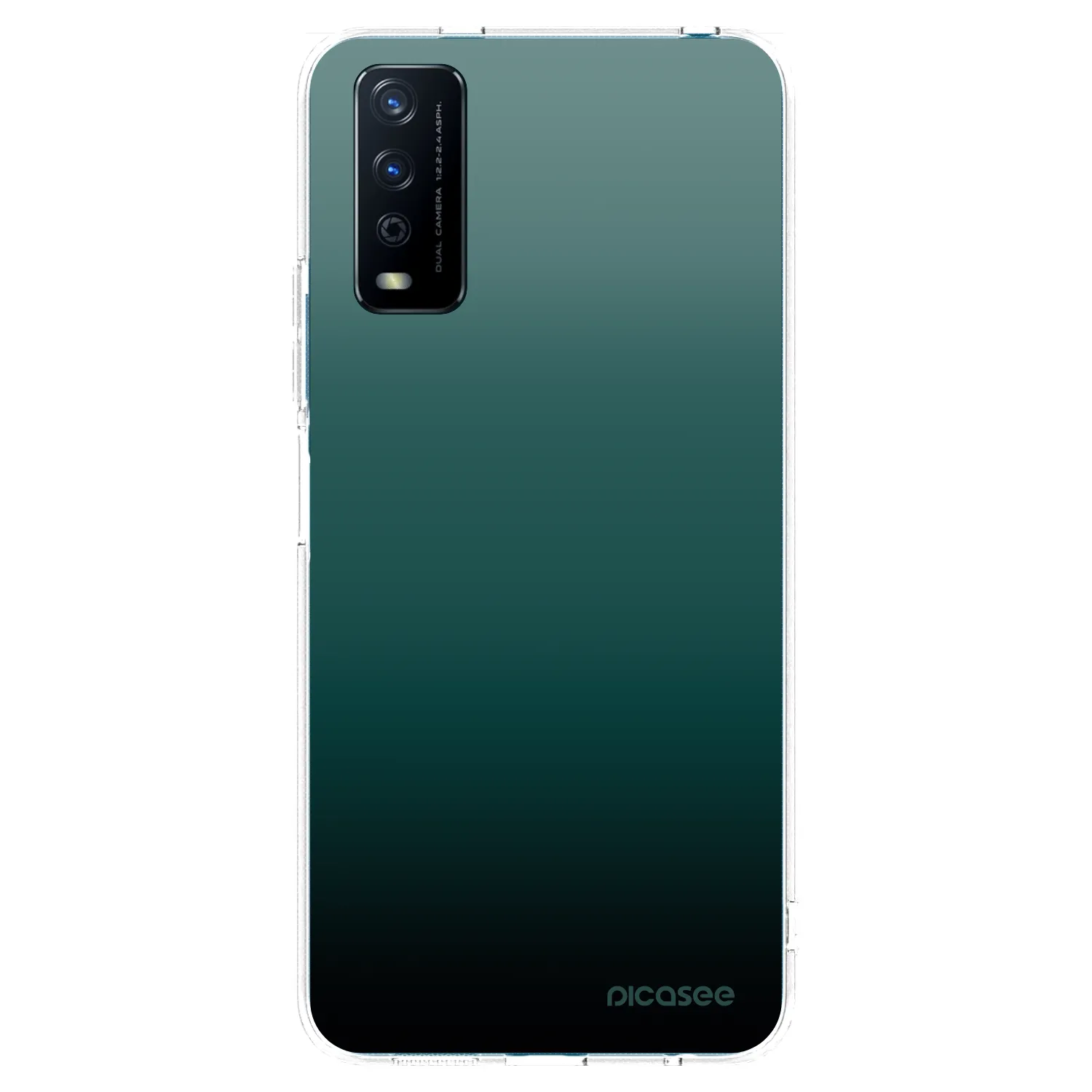 Picasee silikonowe przeźroczyste etui na Vivo Y11s - Verdant Fade