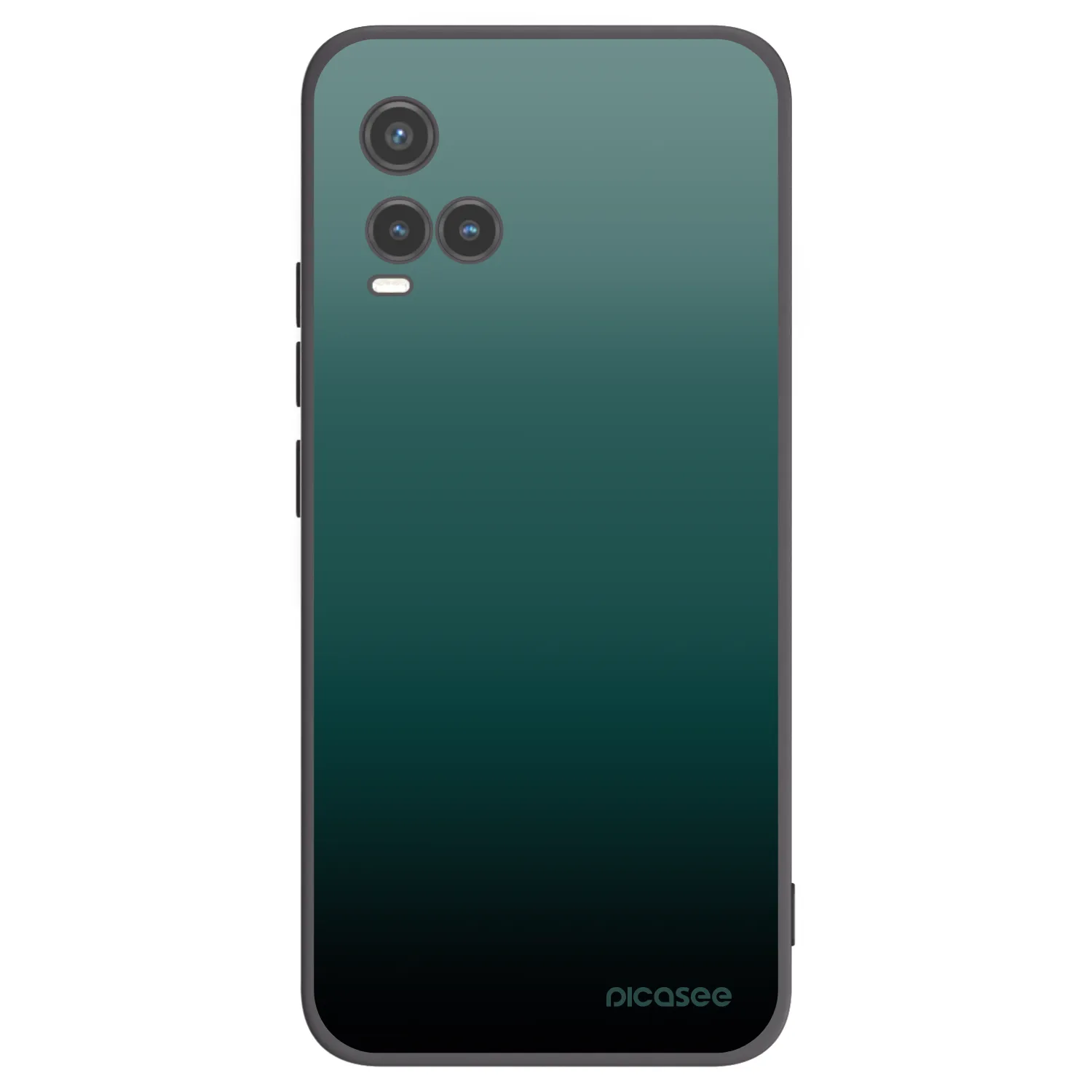 Picasee silikonowe czarne etui na Vivo Y33s - Verdant Fade