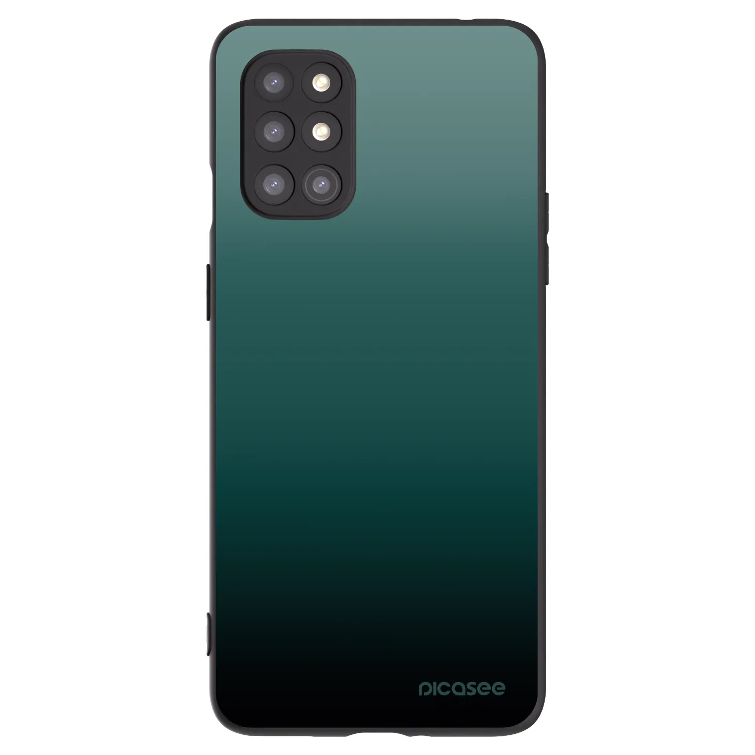 Picasee silikonowe czarne etui na OnePlus 8T - Verdant Fade