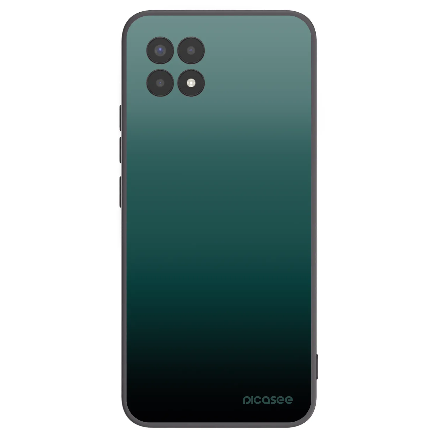 Picasee silikonowe czarne etui na Realme 8i - Verdant Fade