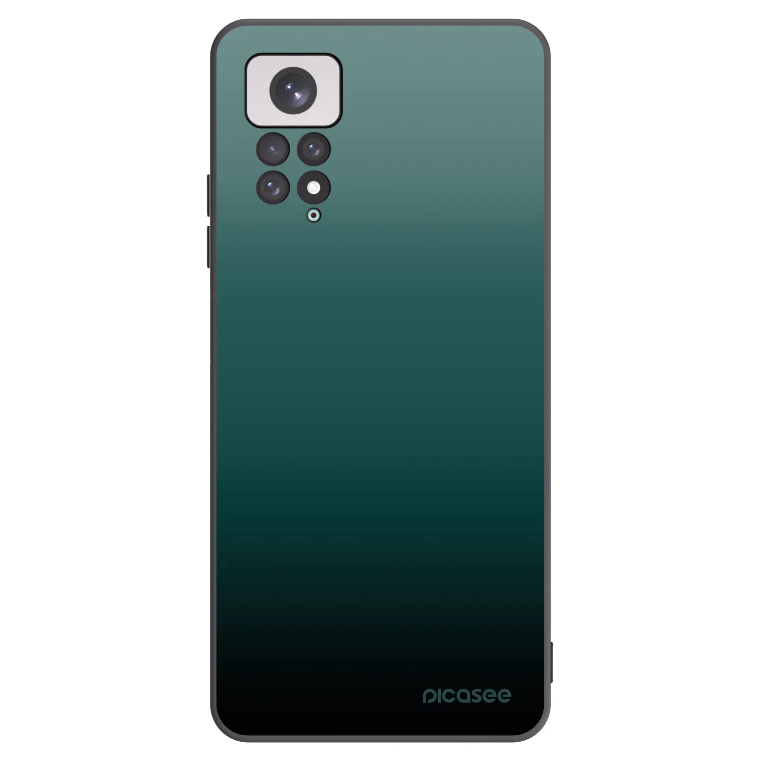 Picasee silikonowe czarne etui na Xiaomi Redmi Note 11 - Verdant Fade