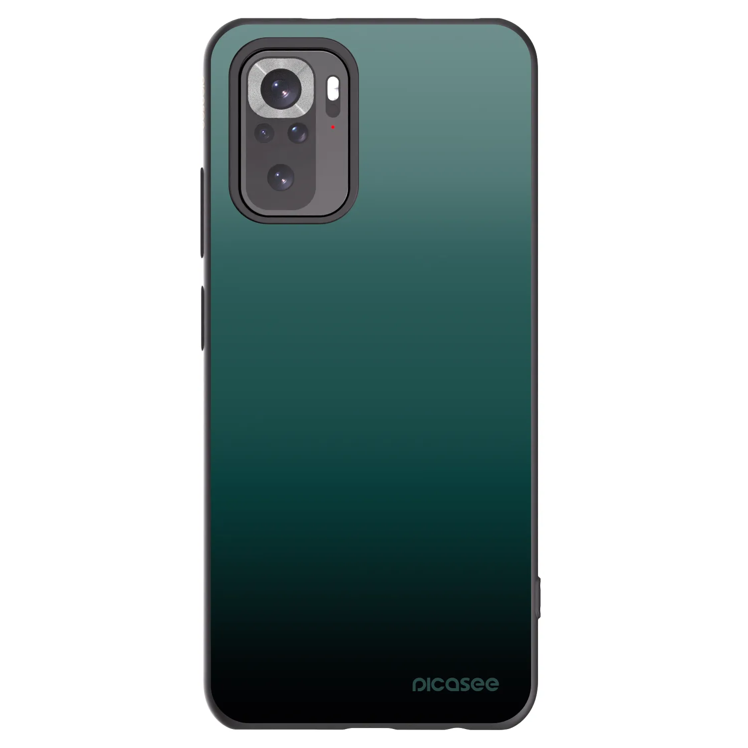 Picasee silikonowe czarne etui na Xiaomi Redmi Note 11S 4G - Verdant Fade