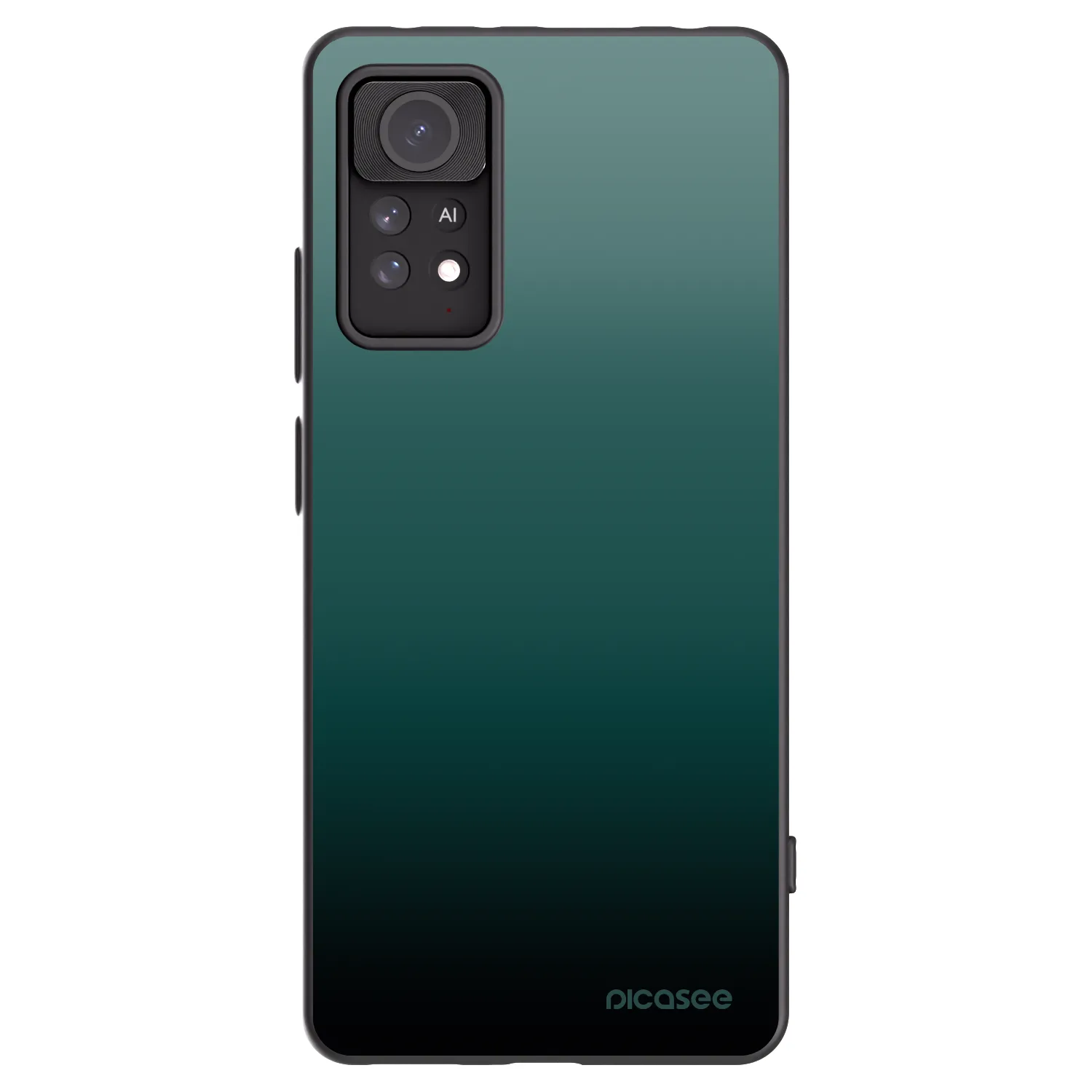 Picasee silikonowe czarne etui na Xiaomi Redmi Note 11 Pro 5G - Verdant Fade