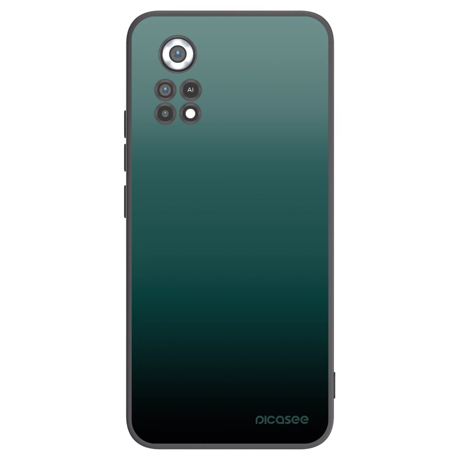 Picasee silikonowe czarne etui na Xiaomi Poco X4 Pro 5G - Verdant Fade