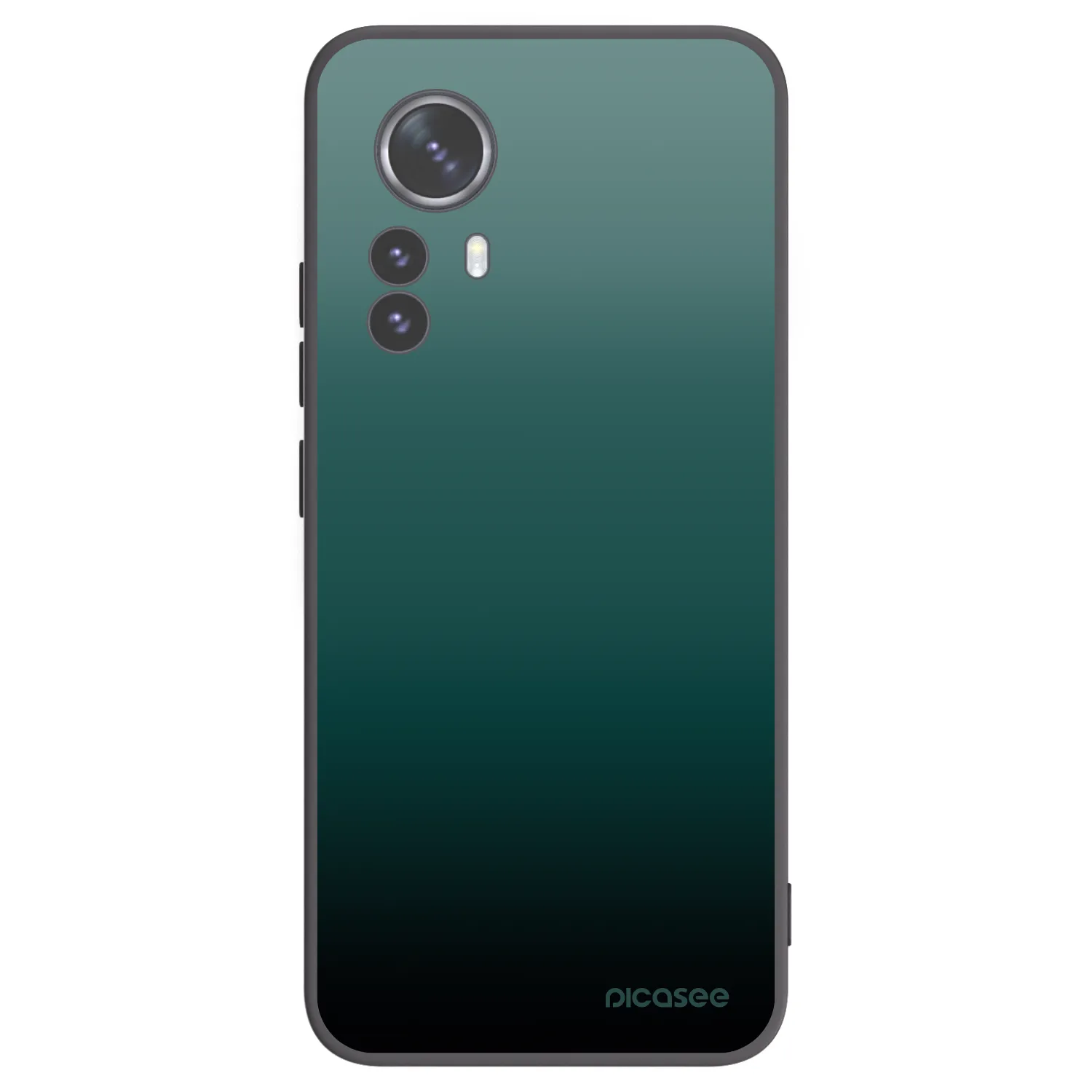 Picasee silikonowe czarne etui na Xiaomi 12 Pro - Verdant Fade