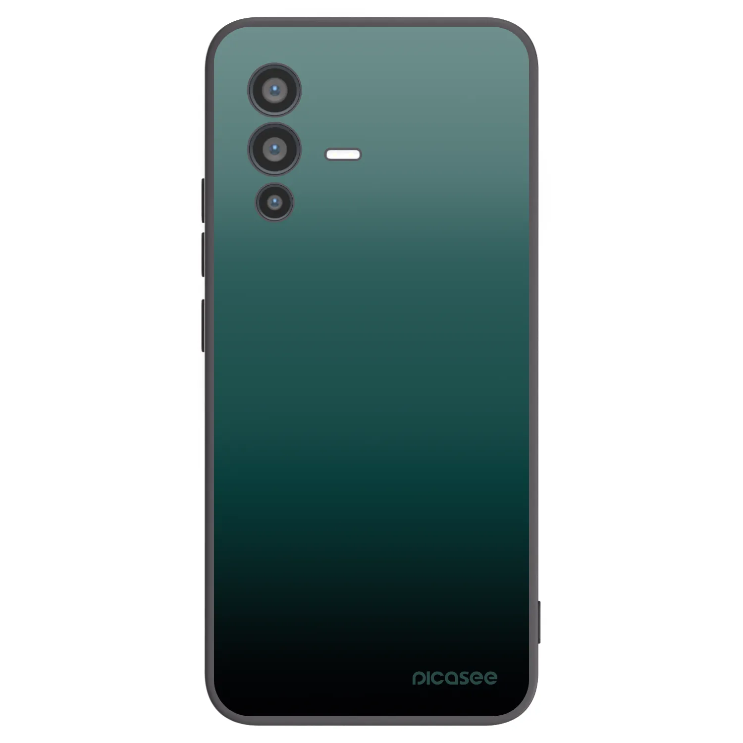 Picasee silikonowe czarne etui na Vivo V23 5G - Verdant Fade
