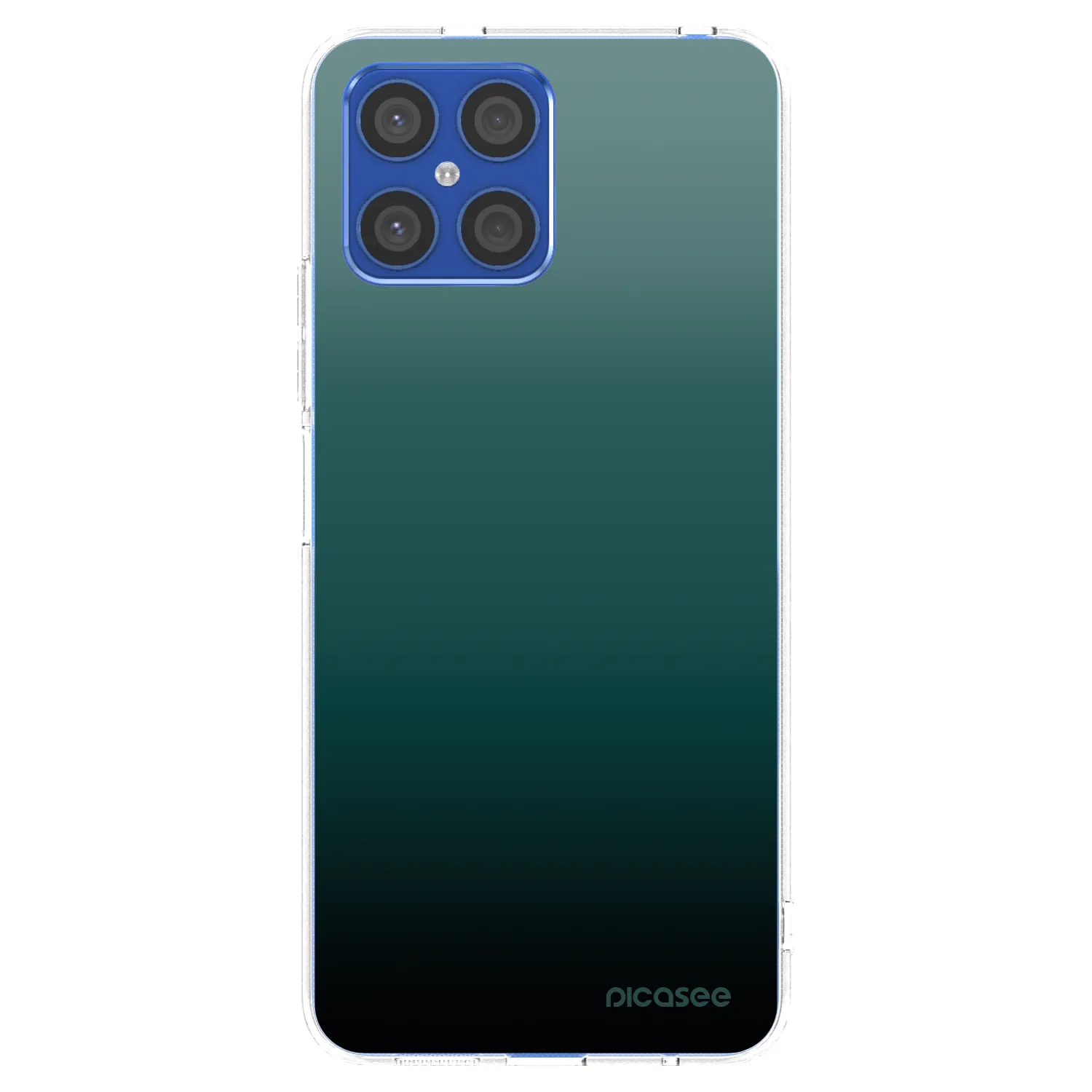 Picasee silikonowe przeźroczyste etui na Honor X8 4G - Verdant Fade