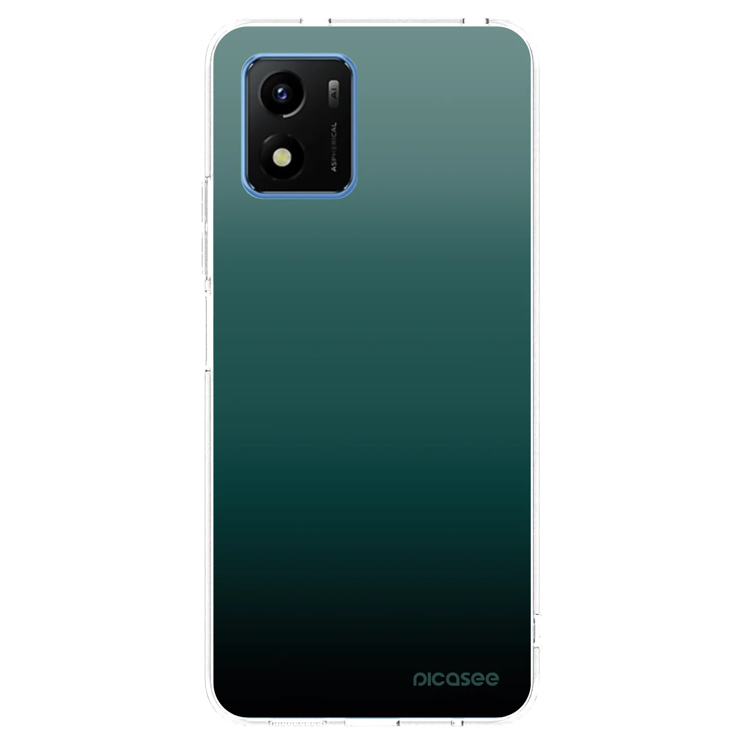 Picasee silikonowe przeźroczyste etui na Vivo Y01 - Verdant Fade