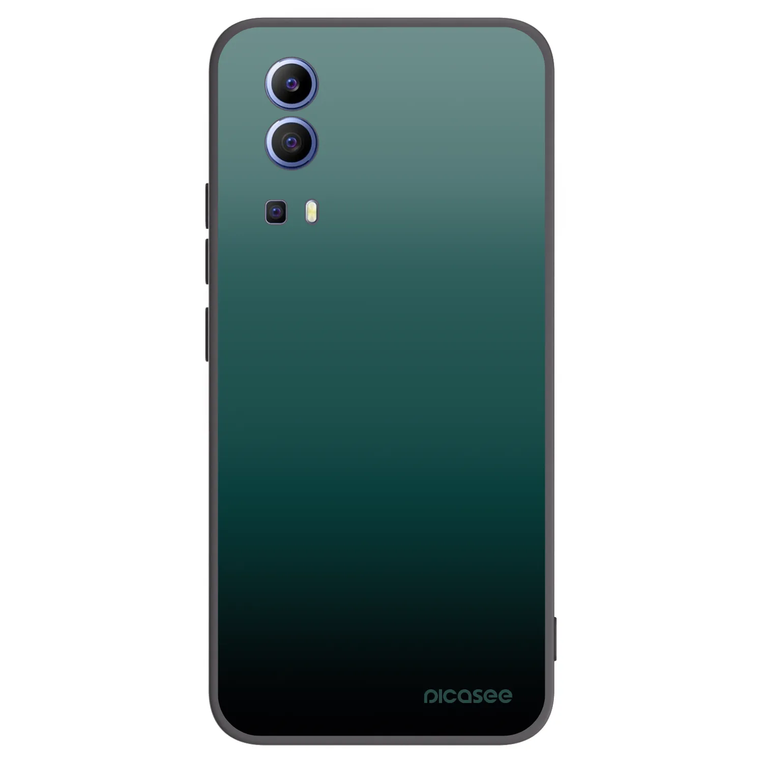 Picasee silikonowe czarne etui na Vivo Y52 5G - Verdant Fade