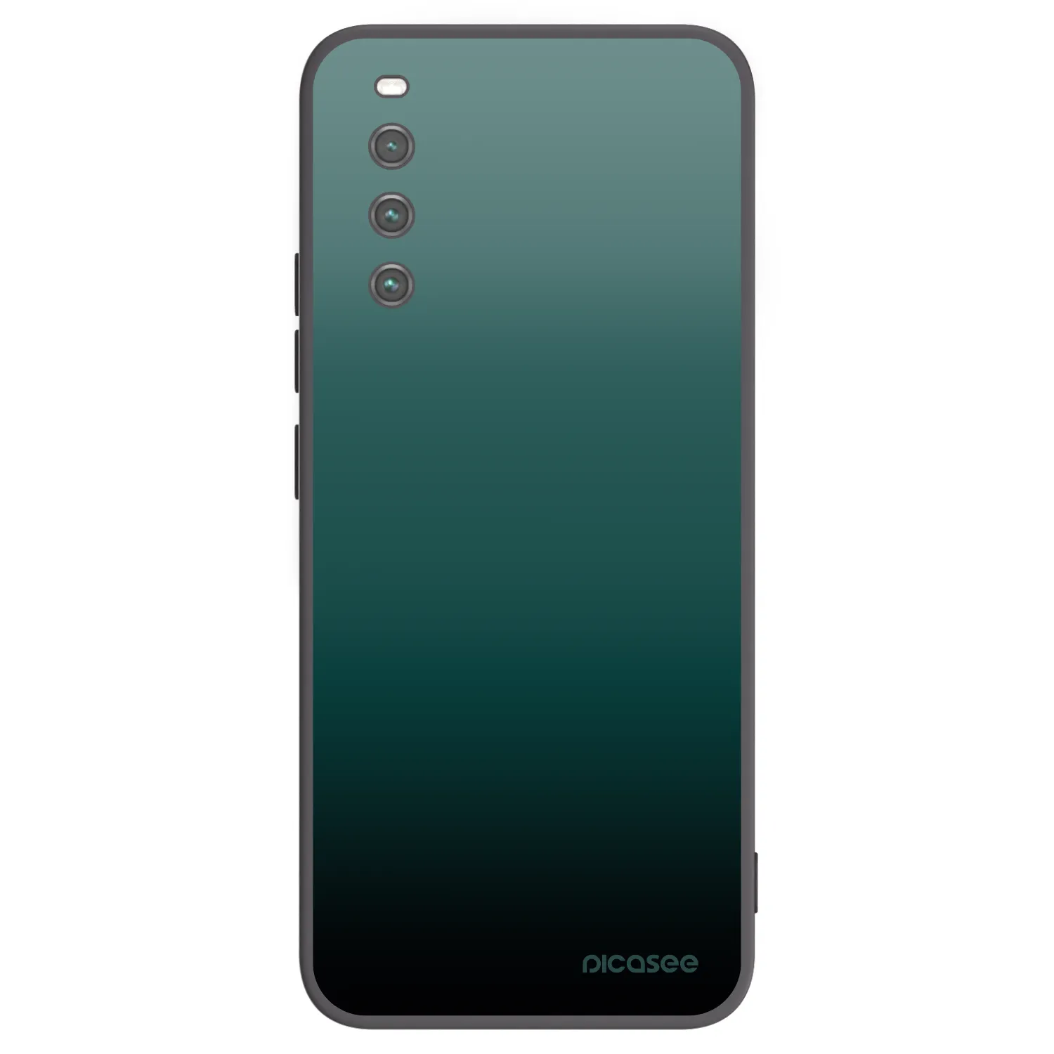 Picasee silikonowe czarne etui na Sony Xperia 10 IV 5G - Verdant Fade