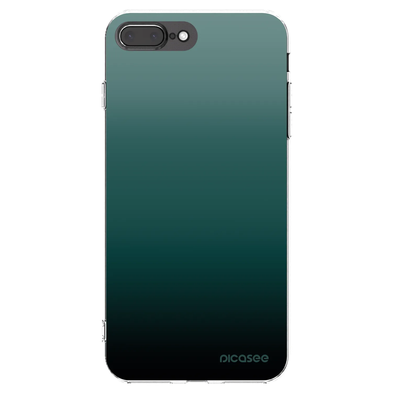 Picasee silikonowe przeźroczyste etui na Apple iPhone 8 Plus - Verdant Fade