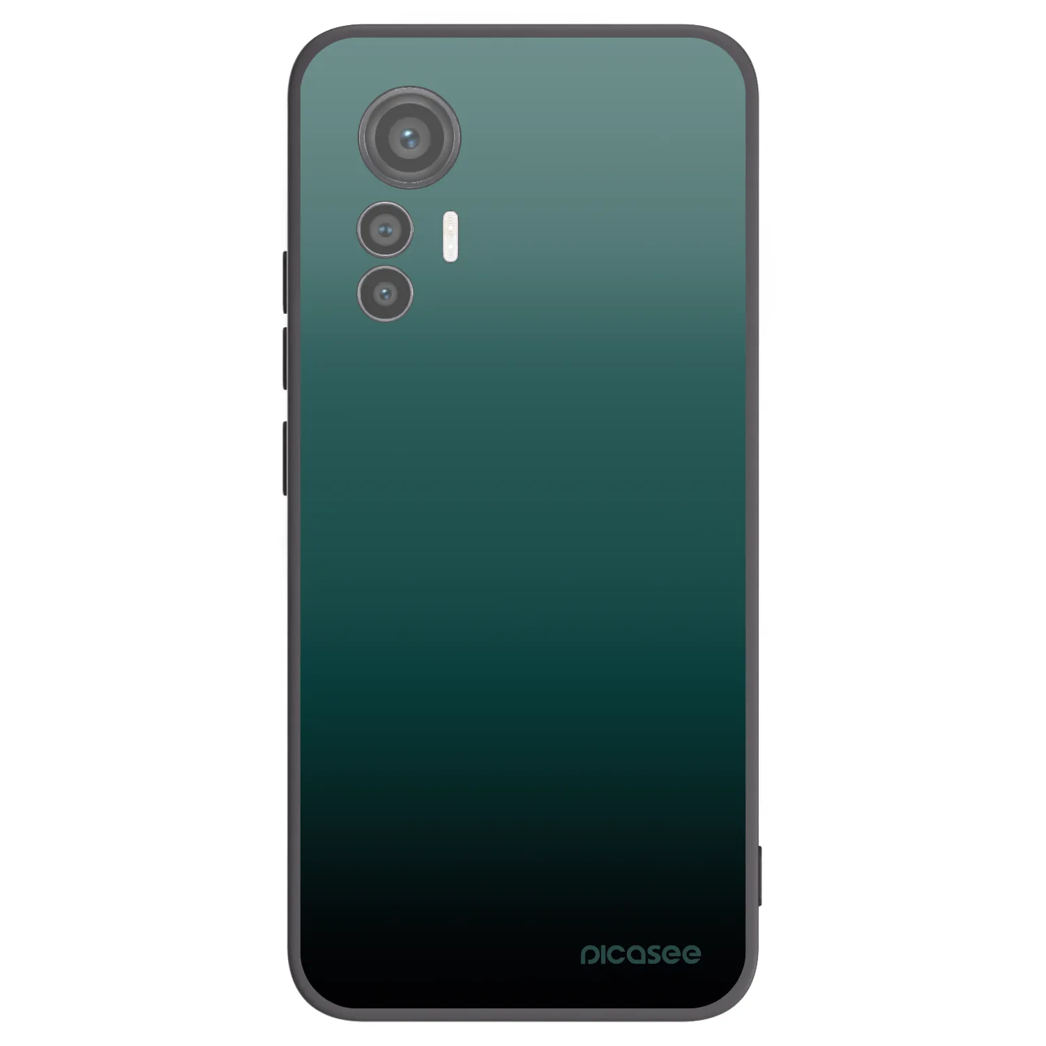 Picasee silikonowe czarne etui na Xiaomi 12 Lite - Verdant Fade