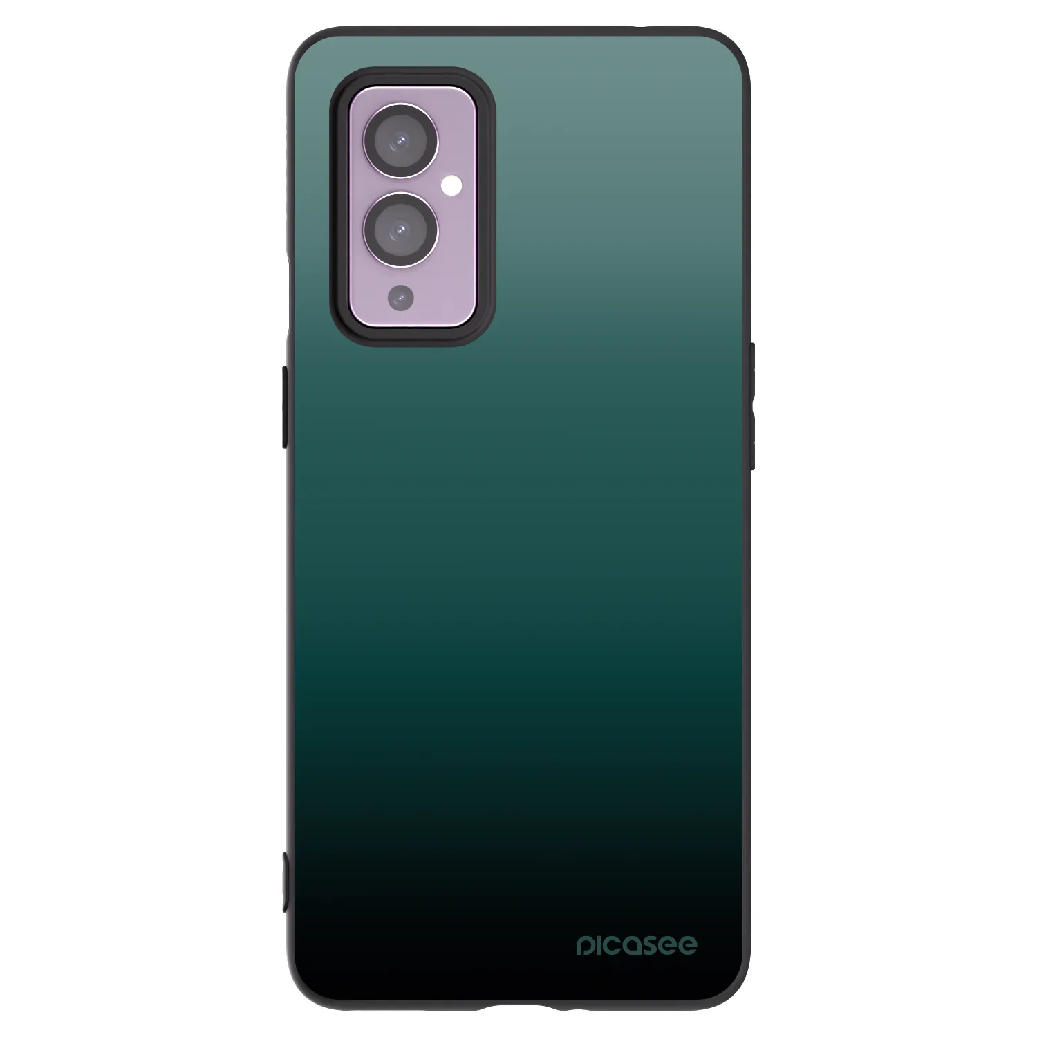 Picasee silikonowe czarne etui na OnePlus 9 - Verdant Fade