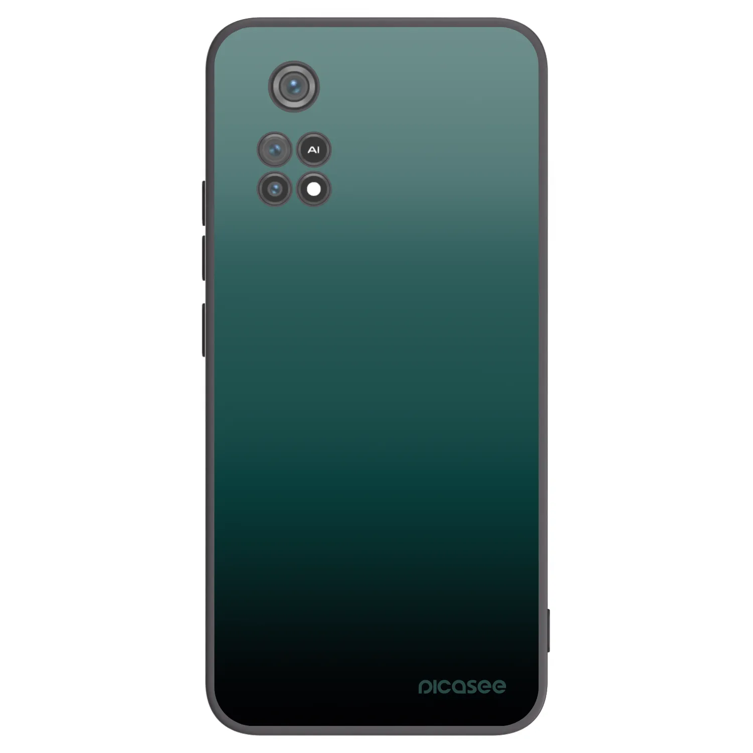 Picasee silikonowe czarne etui na Xiaomi Poco M4 Pro - Verdant Fade