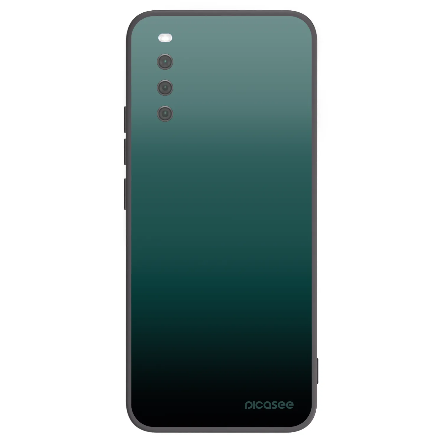 Picasee silikonowe czarne etui na Sony Xperia 10 III - Verdant Fade