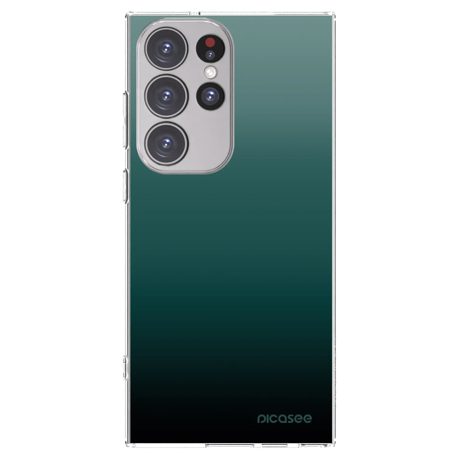 Picasee silikonowe przeźroczyste etui na Samsung Galaxy S23 Ultra 5G - Verdant Fade