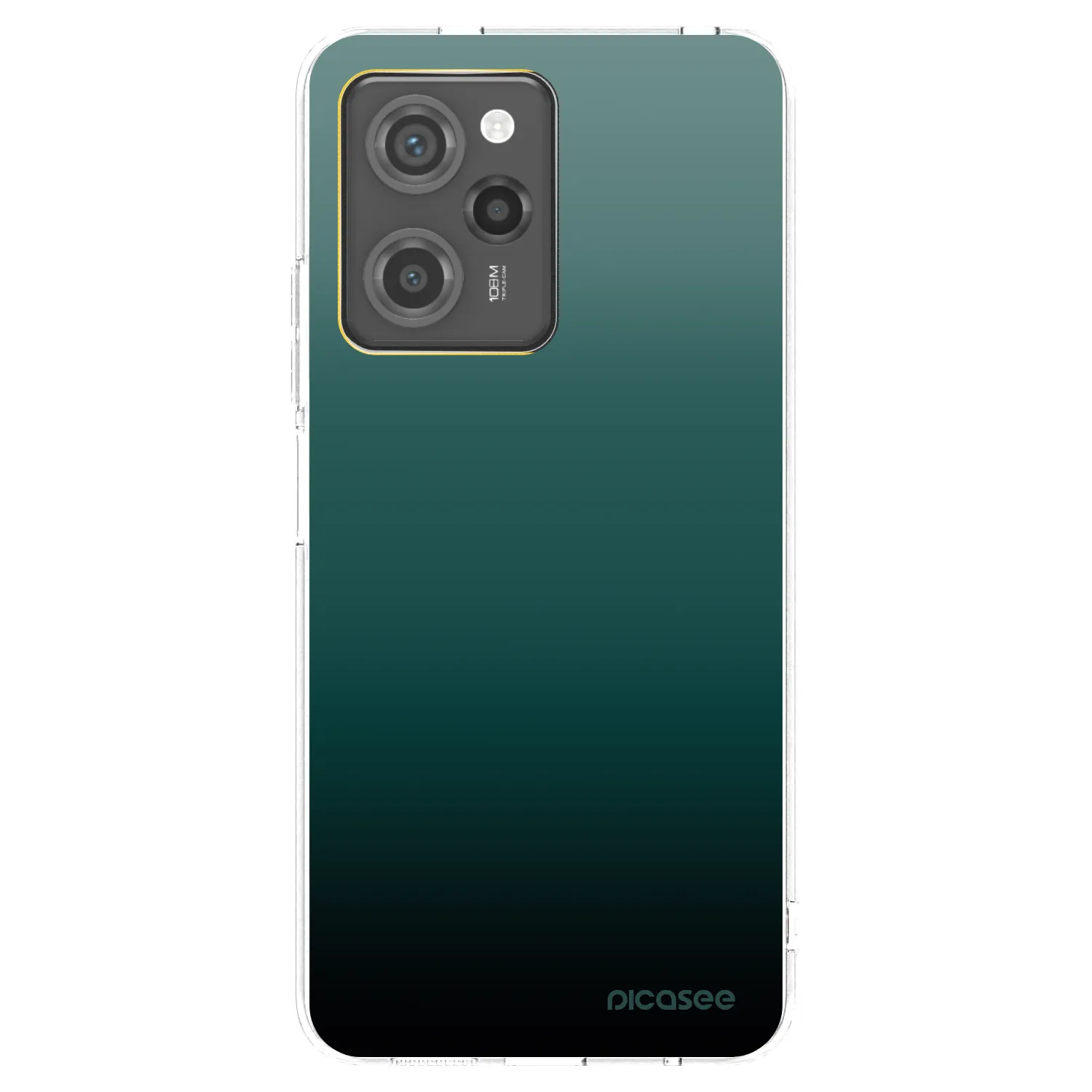 Picasee silikonowe czarne etui na Xiaomi Poco X5 Pro - Verdant Fade