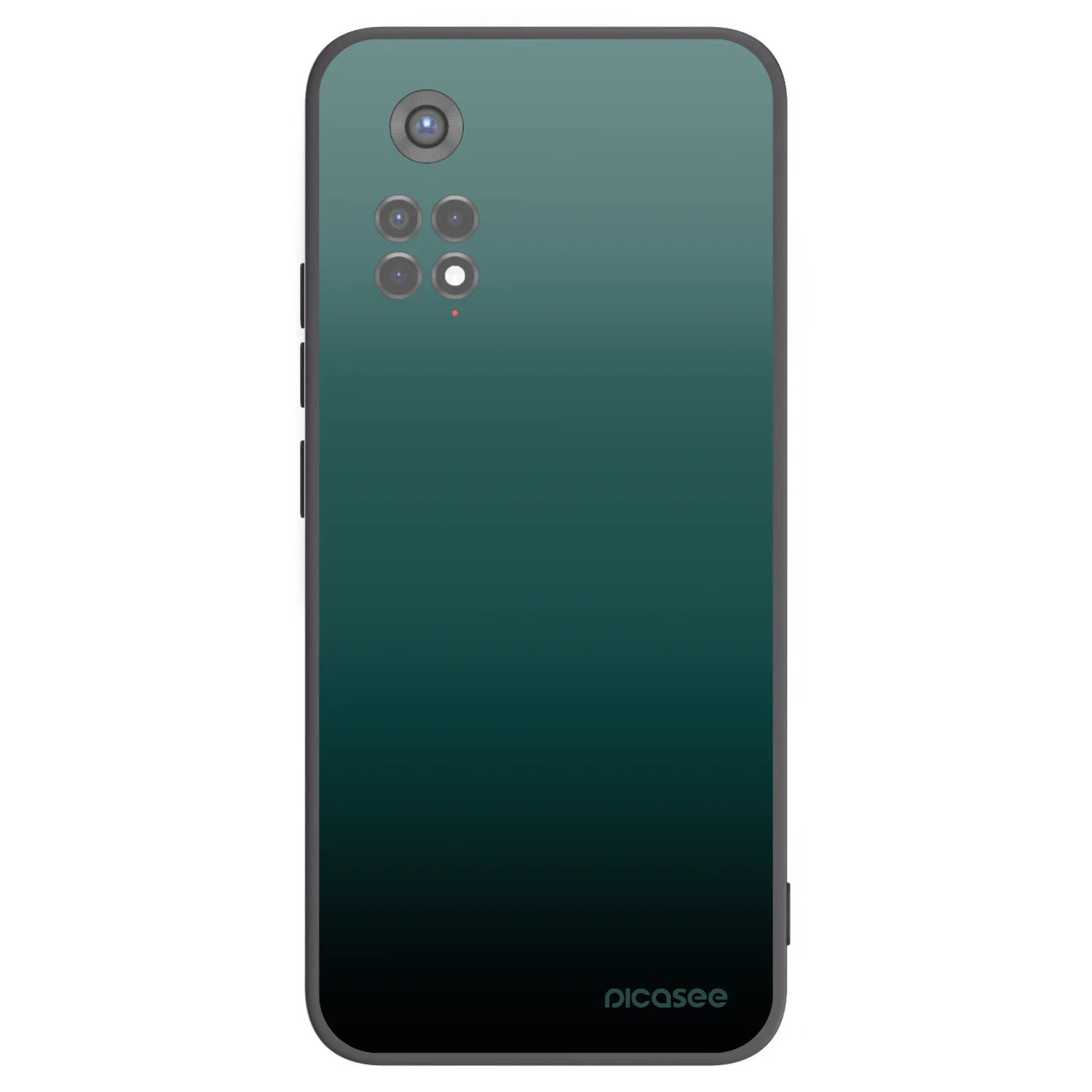Picasee silikonowe czarne etui na Xiaomi Redmi Note 11S 5G - Verdant Fade