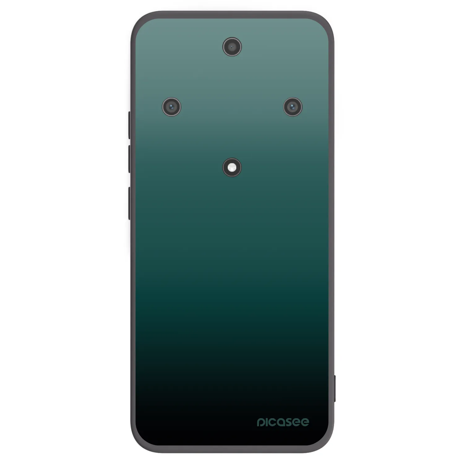 Picasee silikonowe czarne etui na Honor Magic5 Lite 5G - Verdant Fade