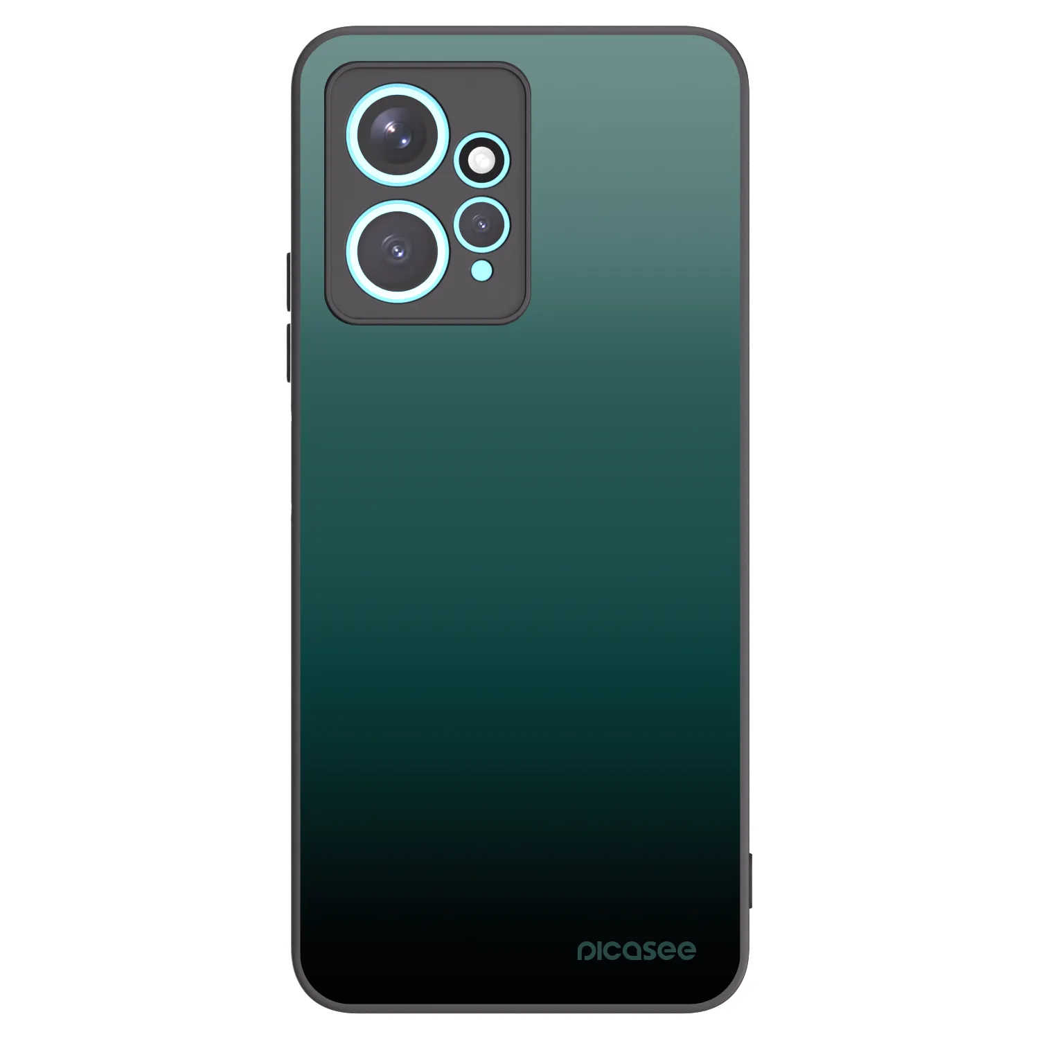 Picasee silikonowe czarne etui na Xiaomi Redmi Note 12 4G - Verdant Fade