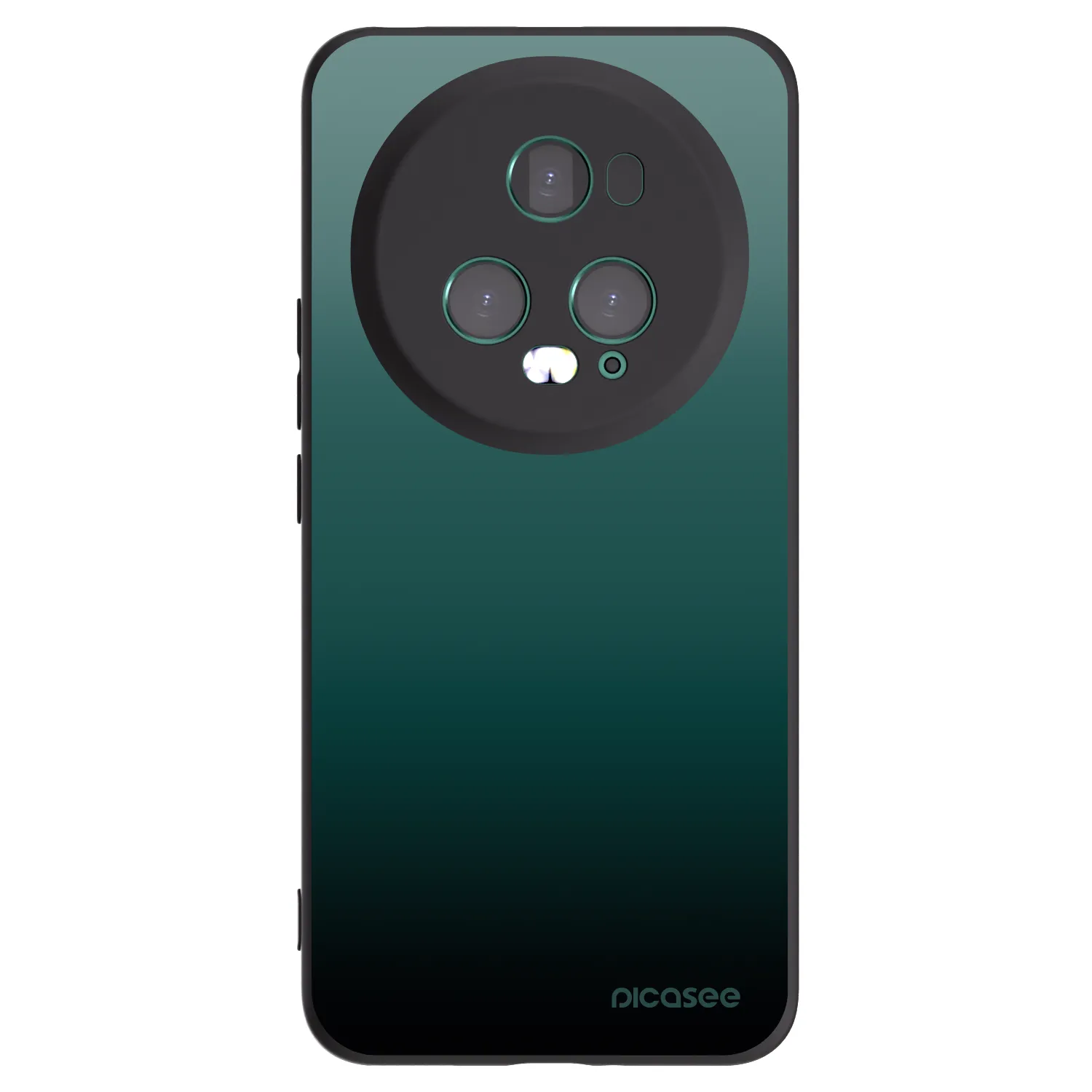 Picasee silikonowe czarne etui na Honor Magic5 Pro - Verdant Fade