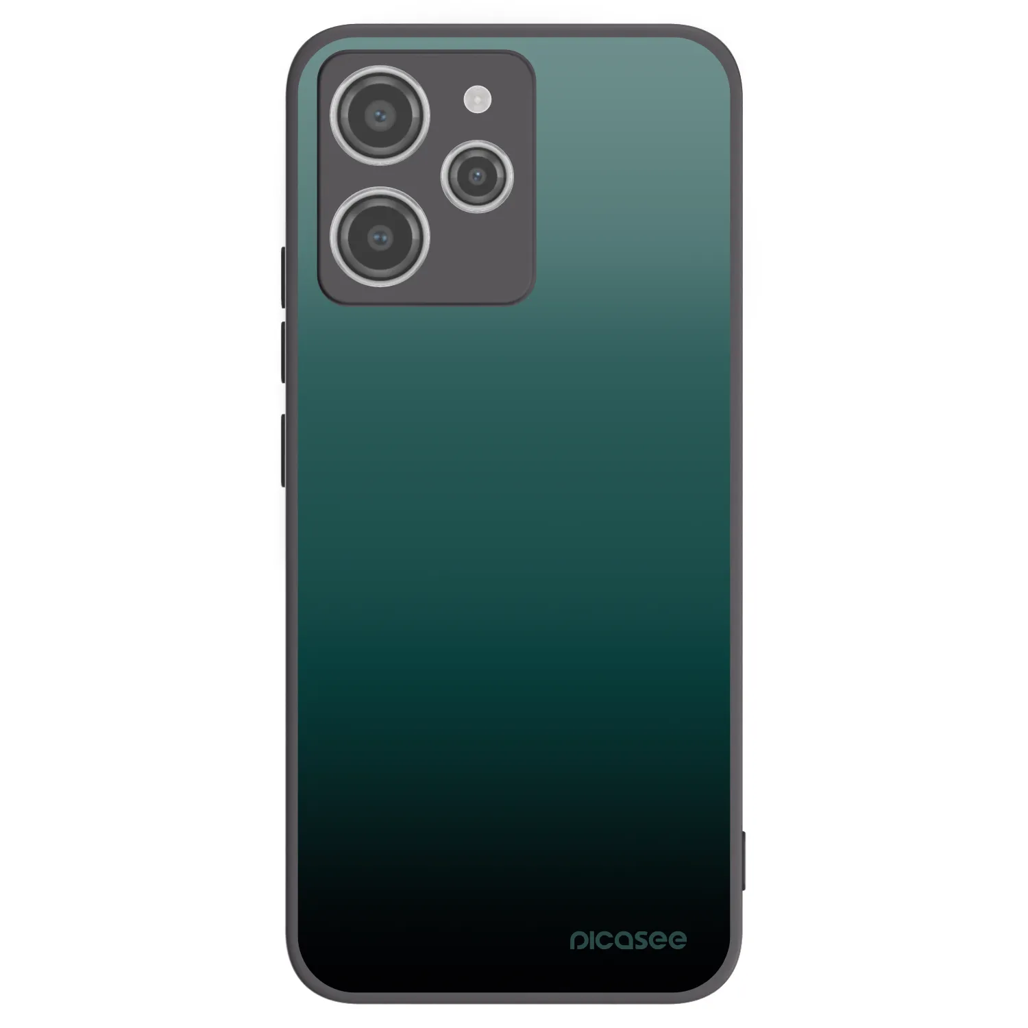 Picasee silikonowe czarne etui na Xiaomi Redmi 12 4G - Verdant Fade