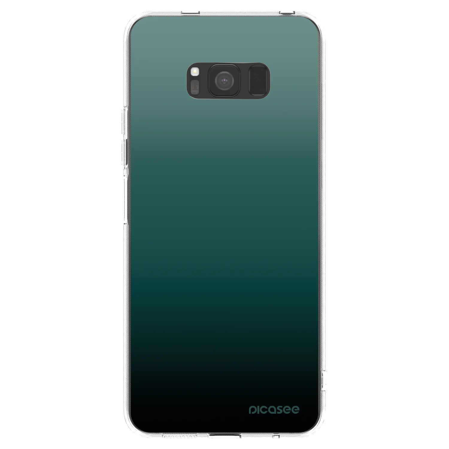 Picasee silikonowe przeźroczyste etui na Samsung Galaxy S8 G950F - Verdant Fade