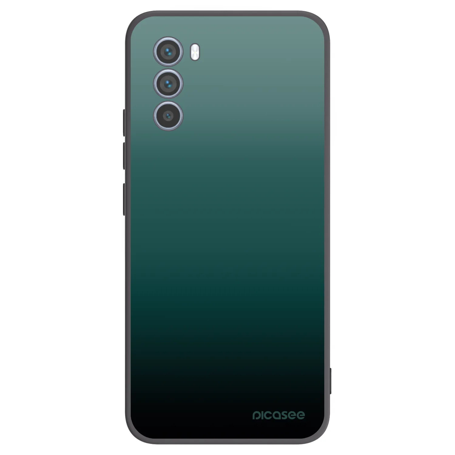 Picasee silikonowe czarne etui na Motorola Moto G62 - Verdant Fade