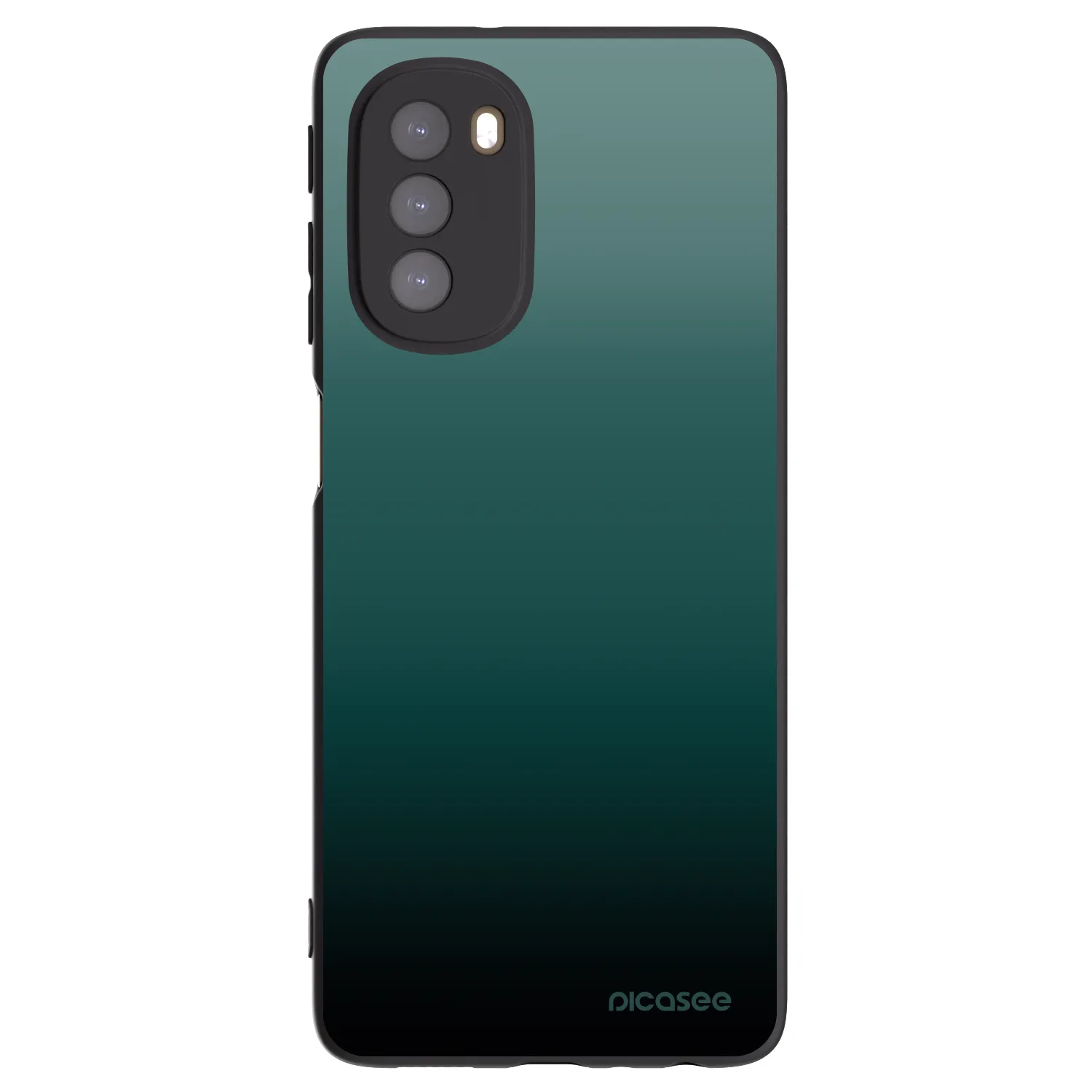 Picasee silikonowe czarne etui na Motorola Moto G51 - Verdant Fade