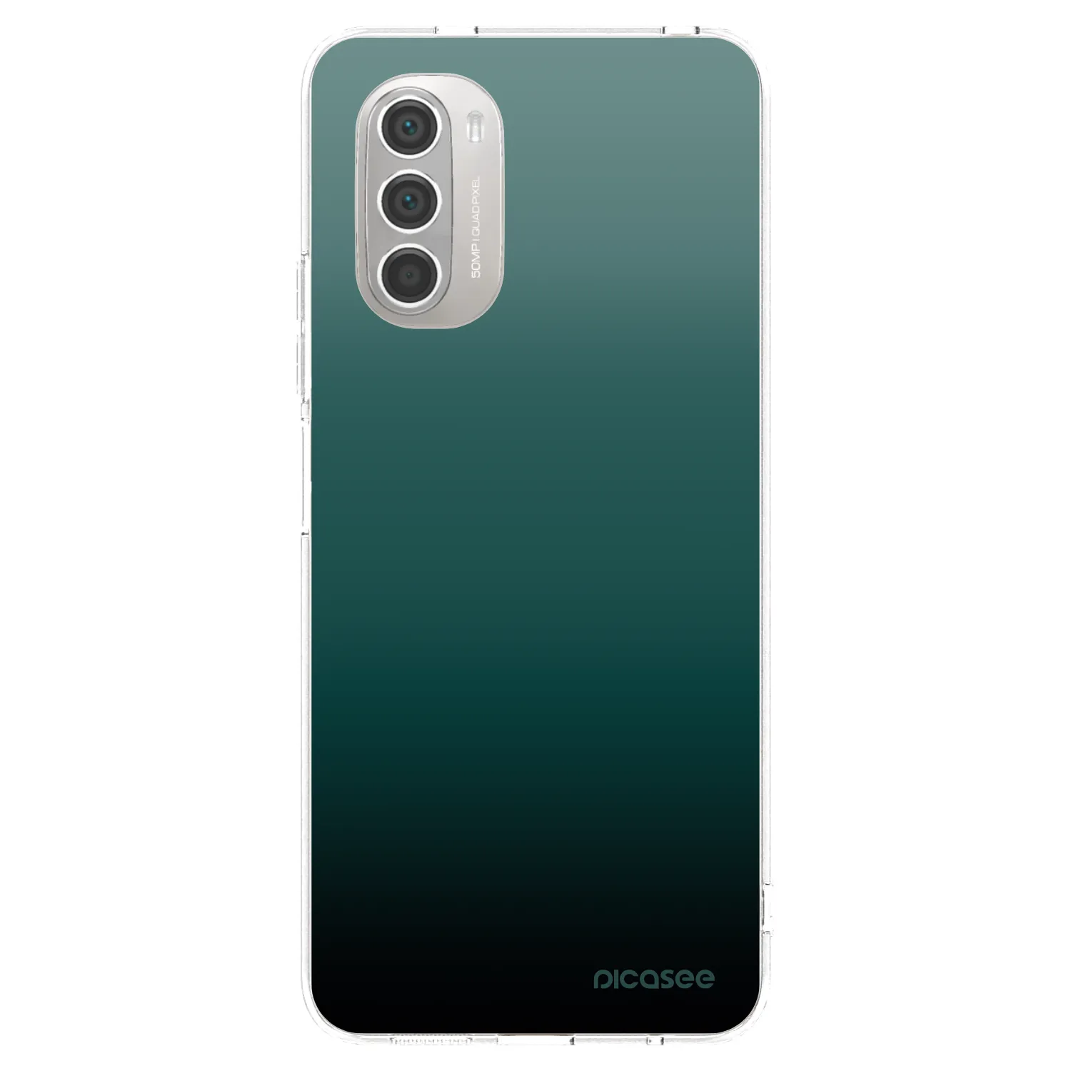 Picasee silikonowe przeźroczyste etui na Motorola Moto G51 - Verdant Fade