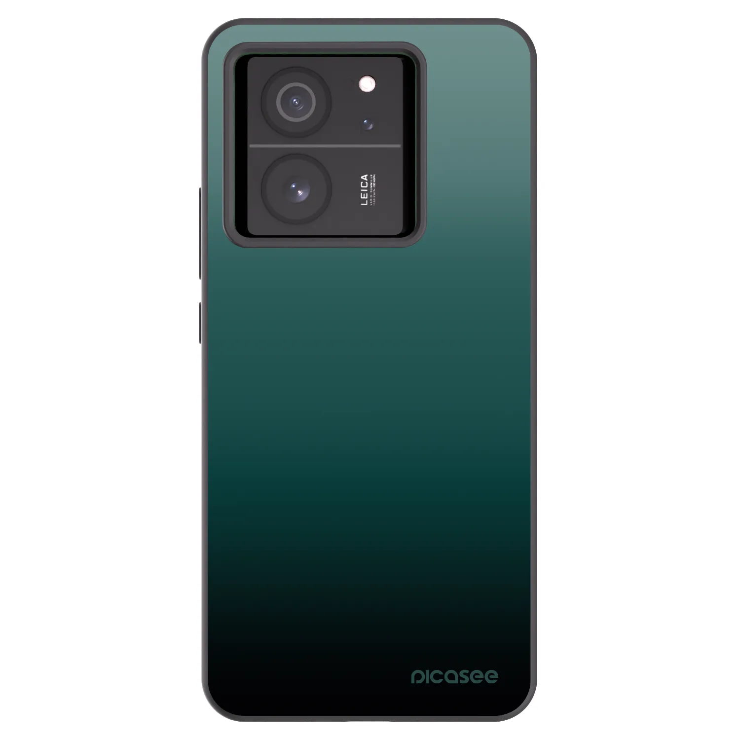 Picasee silikonowe czarne etui na Xiaomi 13T - Verdant Fade