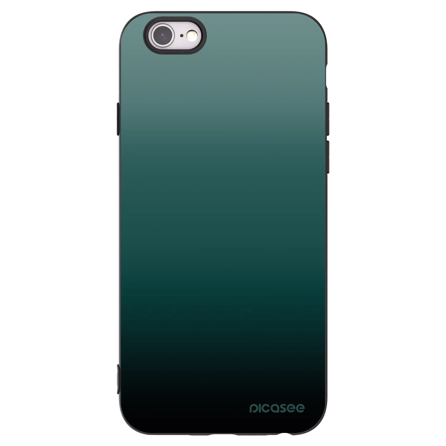Picasee silikonowe czarne etui na Apple iPhone 6/6S - Verdant Fade