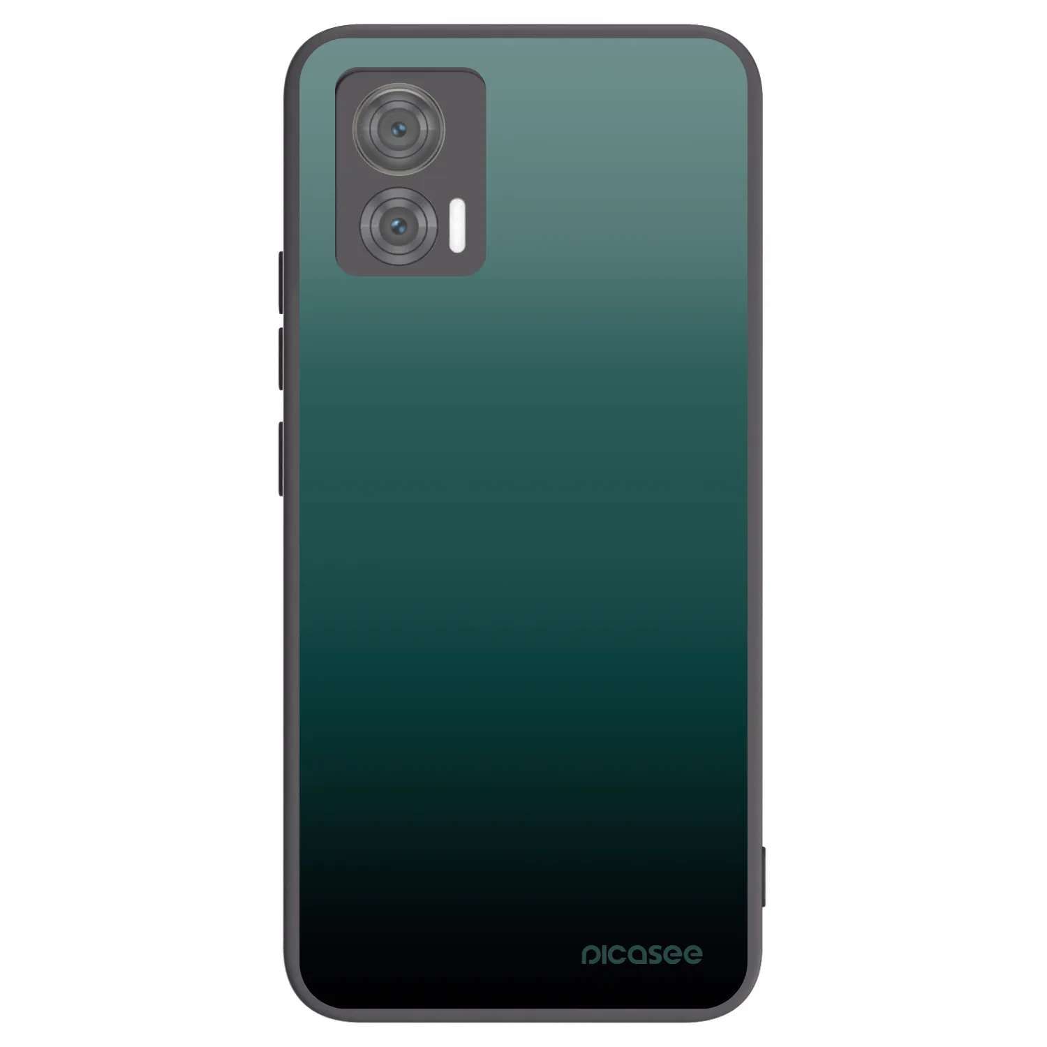 Picasee silikonowe czarne etui na Motorola Edge 30 Neo - Verdant Fade