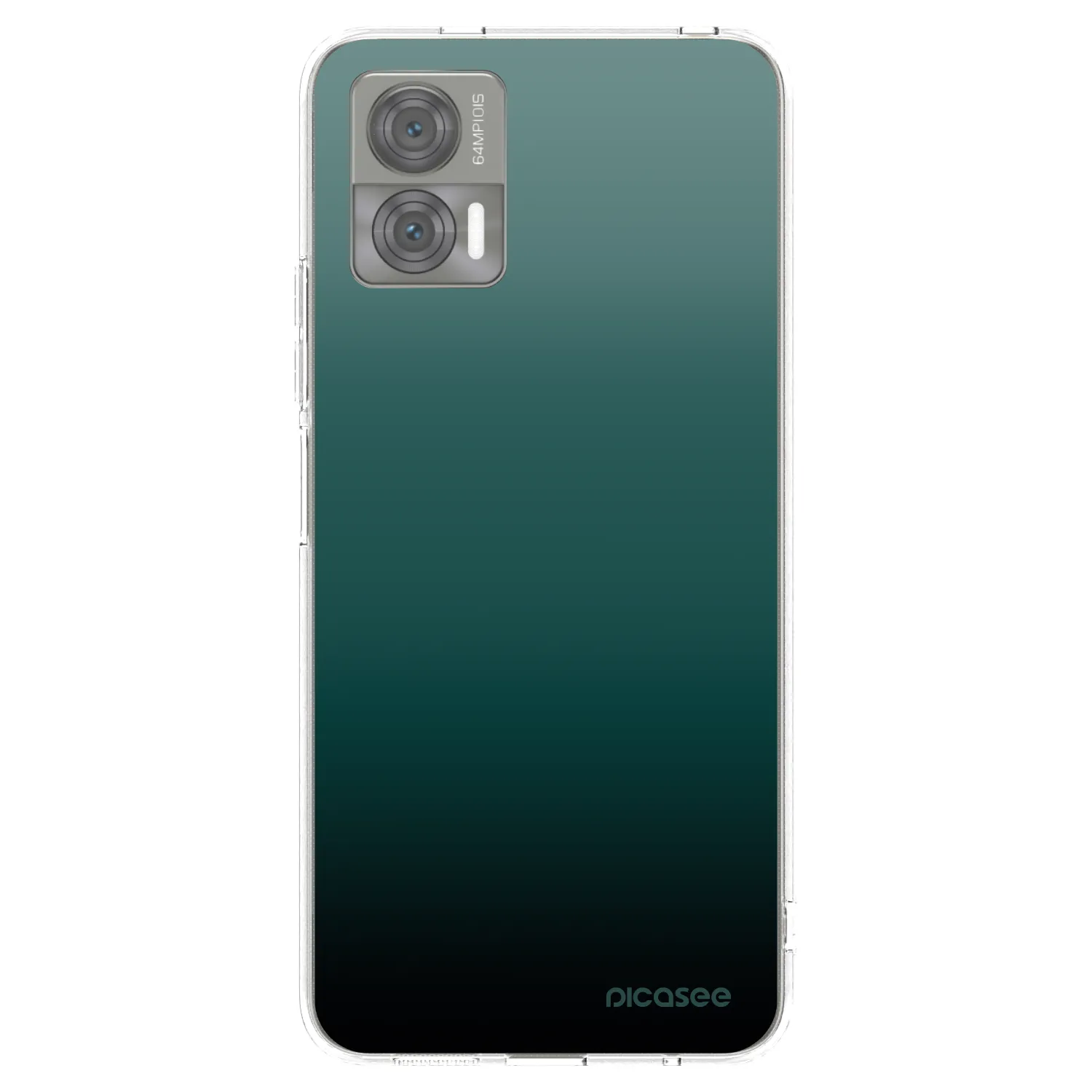 Picasee silikonowe przeźroczyste etui na Motorola Edge 30 Neo - Verdant Fade