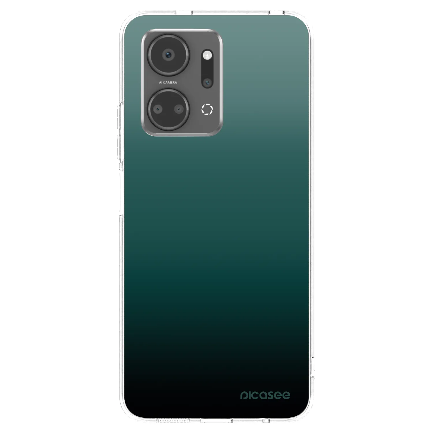 Picasee silikonowe przeźroczyste etui na Honor X7a - Verdant Fade