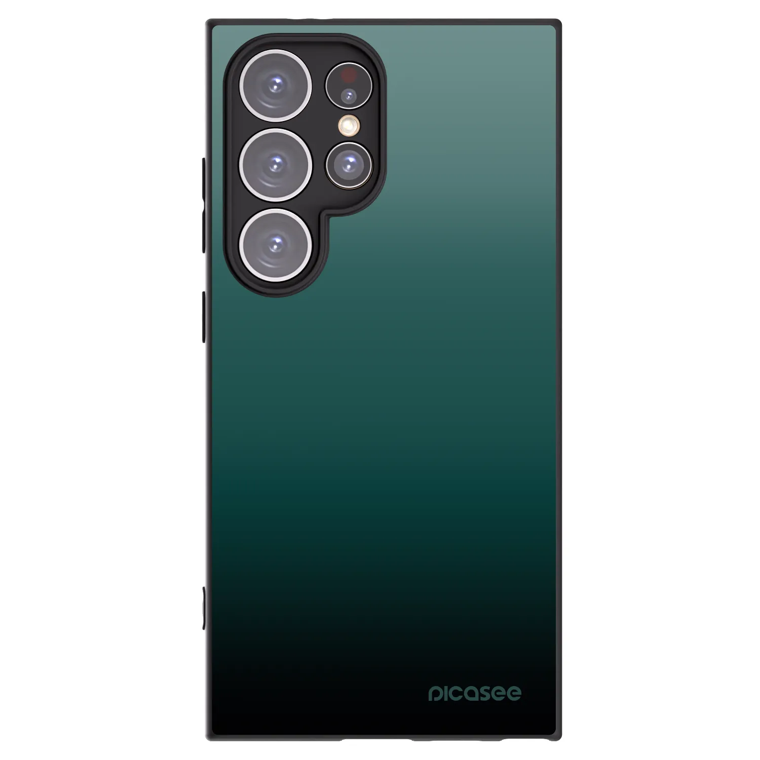 Picasee silikonowe czarne etui na Samsung Galaxy S24 Ultra S928B 5G - Verdant Fade