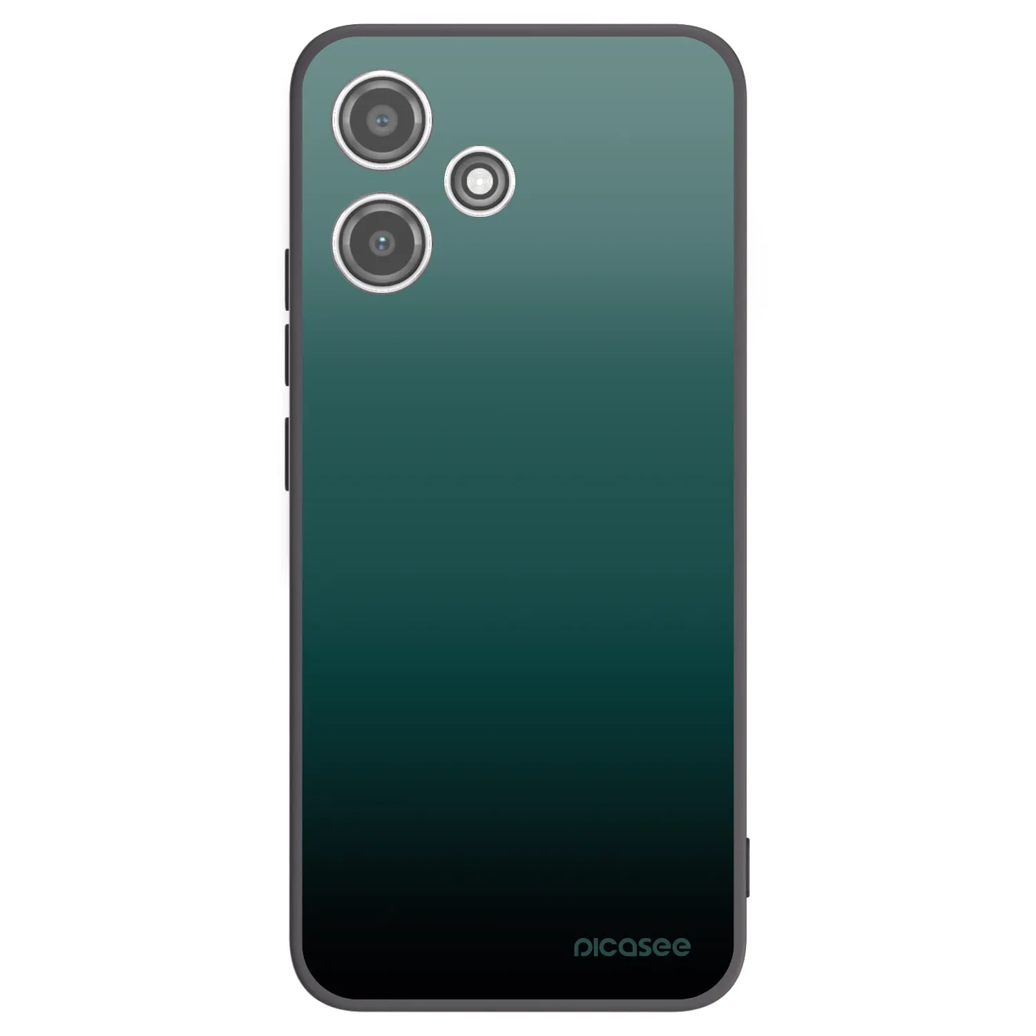 Picasee silikonowe czarne etui na Xiaomi Redmi 12 5G - Verdant Fade