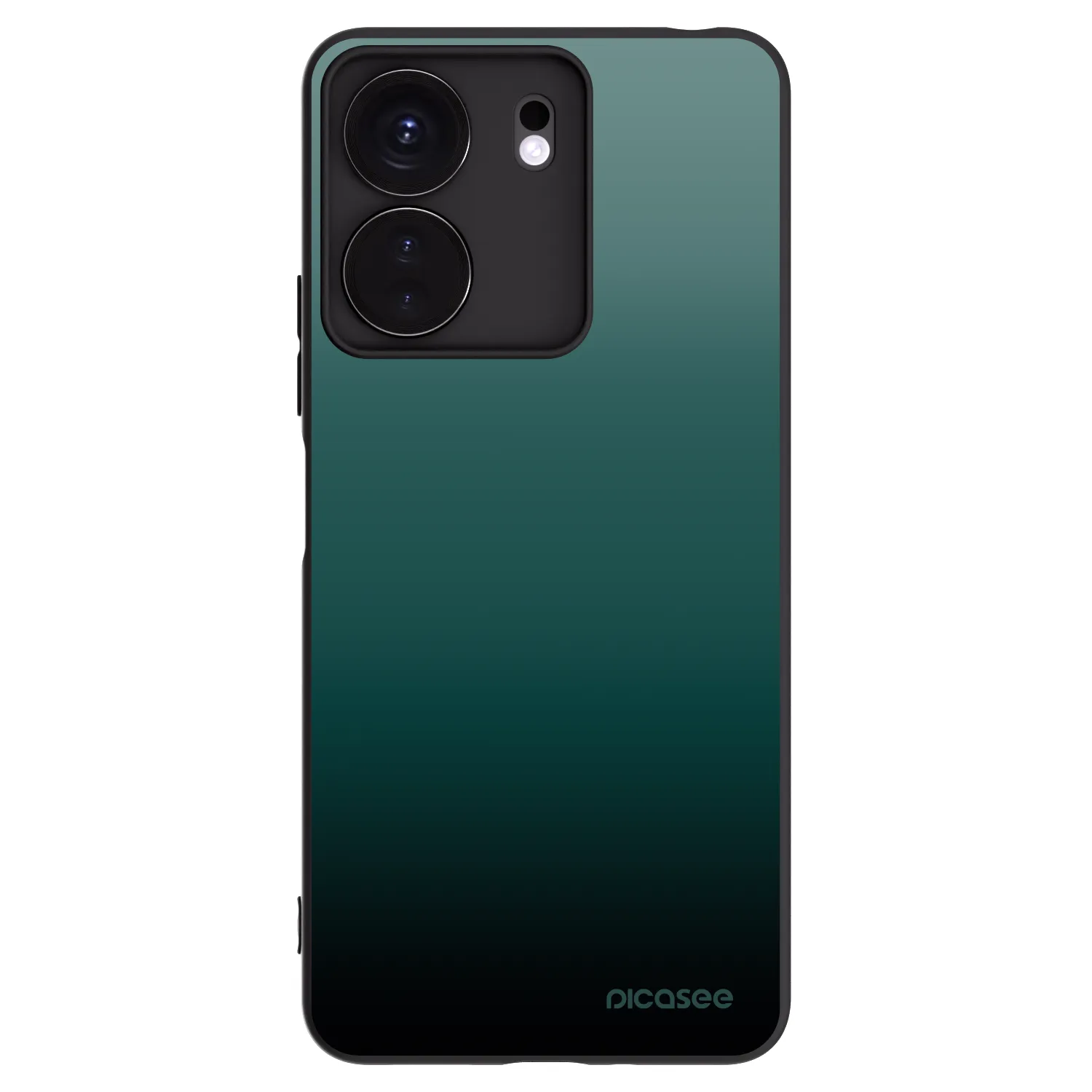 Picasee silikonowe czarne etui na Xiaomi Redmi 13C 4G - Verdant Fade