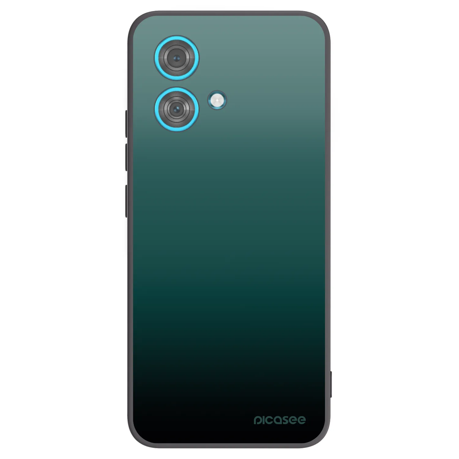 Picasee silikonowe czarne etui na Motorola Edge 40 Neo - Verdant Fade