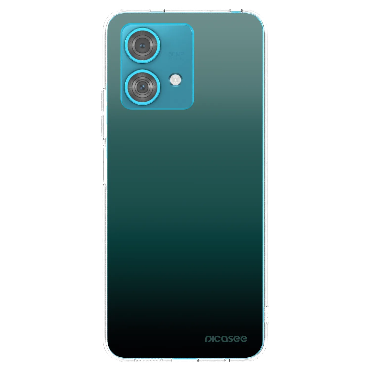 Picasee silikonowe przeźroczyste etui na Motorola Edge 40 Neo - Verdant Fade