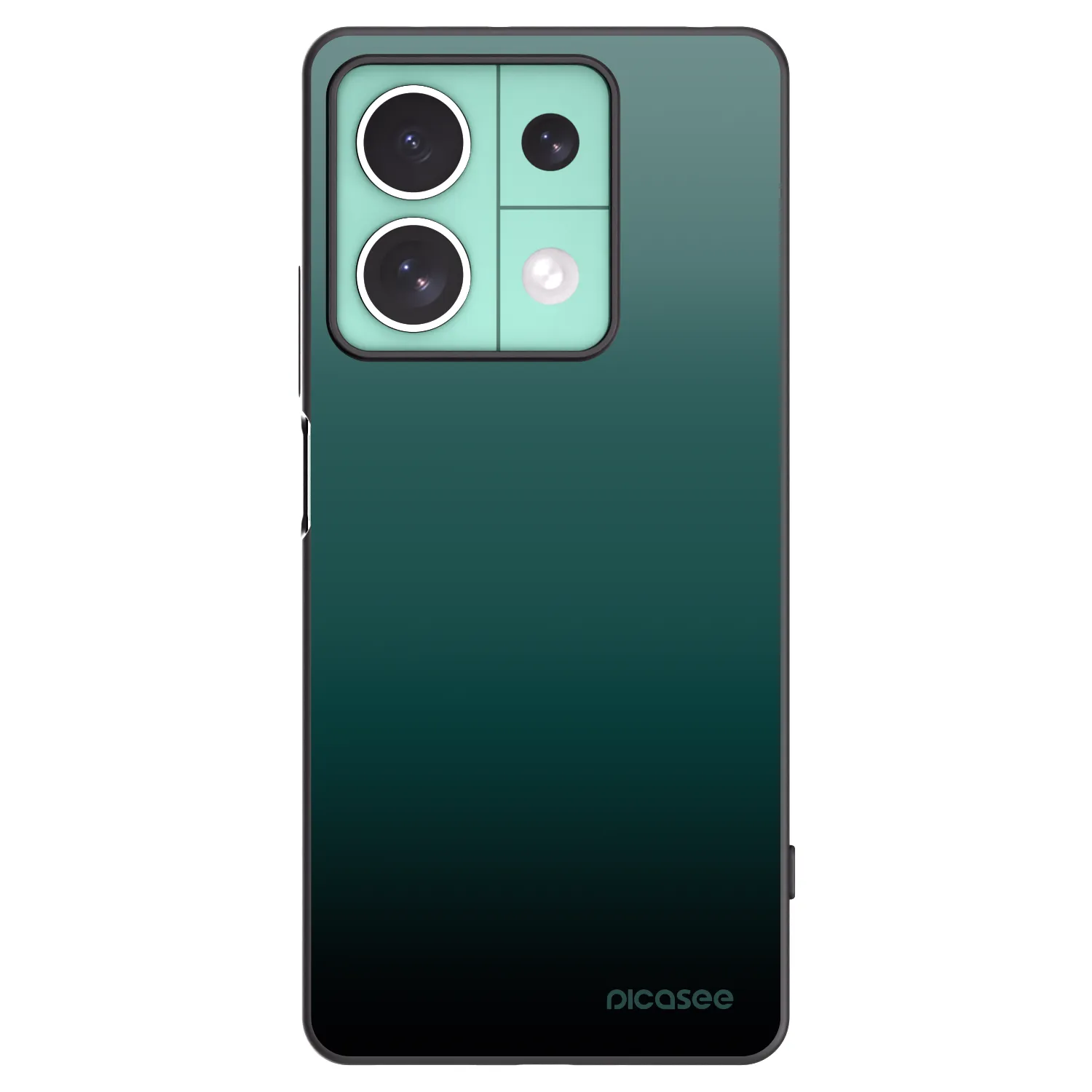Picasee silikonowe czarne etui na Xiaomi Redmi Note 13 5G - Verdant Fade