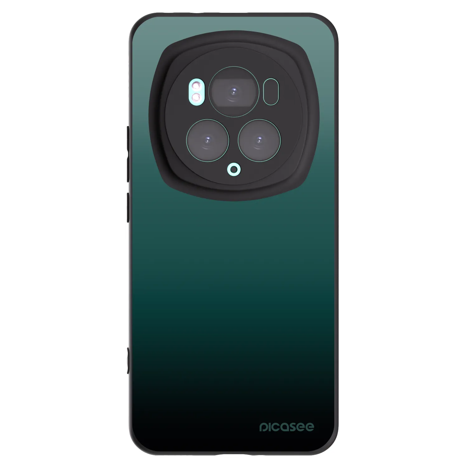 Picasee silikonowe czarne etui na Honor Magic6 Pro - Verdant Fade