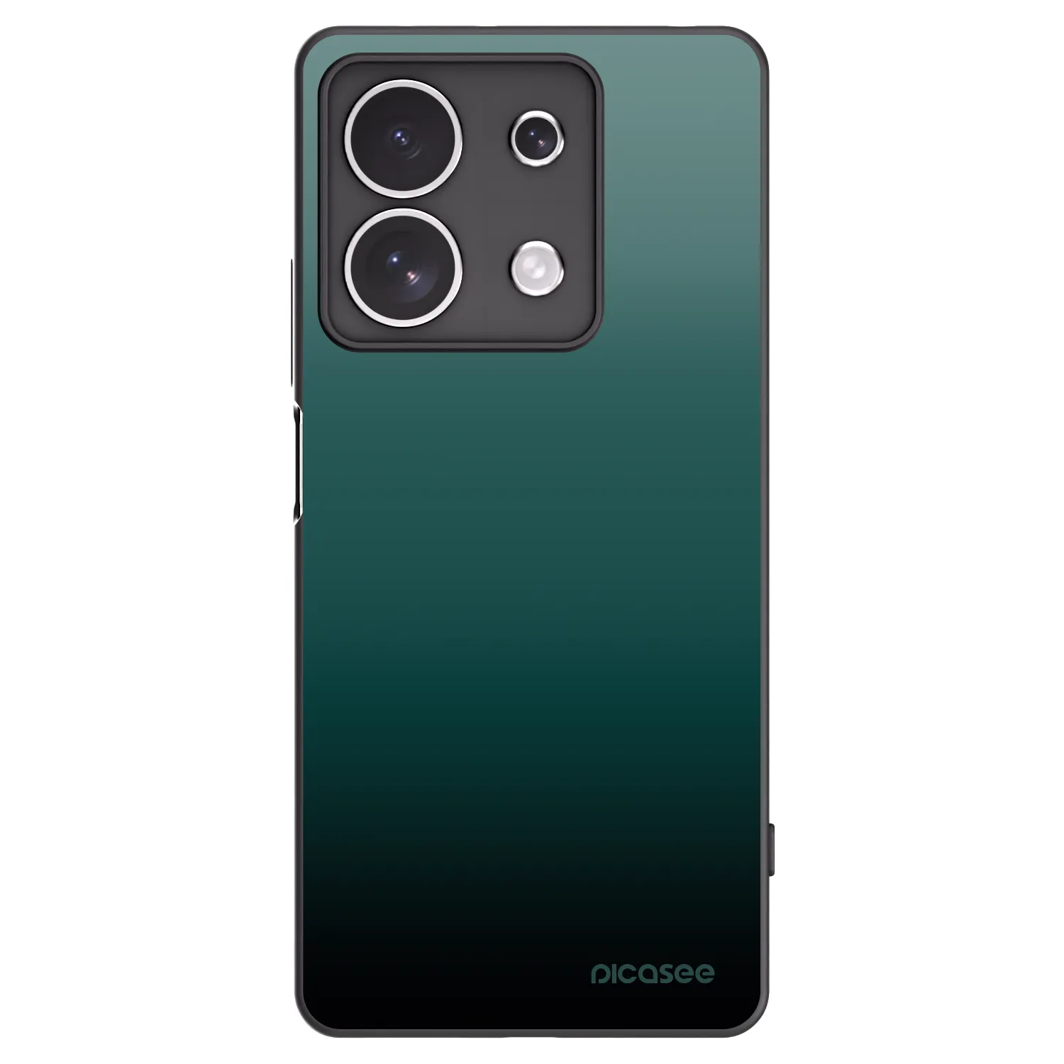 Picasee silikonowe czarne etui na Xiaomi Redmi Note 13 4G - Verdant Fade