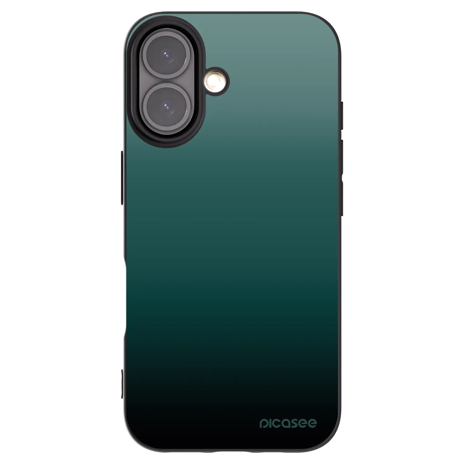 Picasee silikonowe czarne etui na Apple iPhone 16 - Verdant Fade