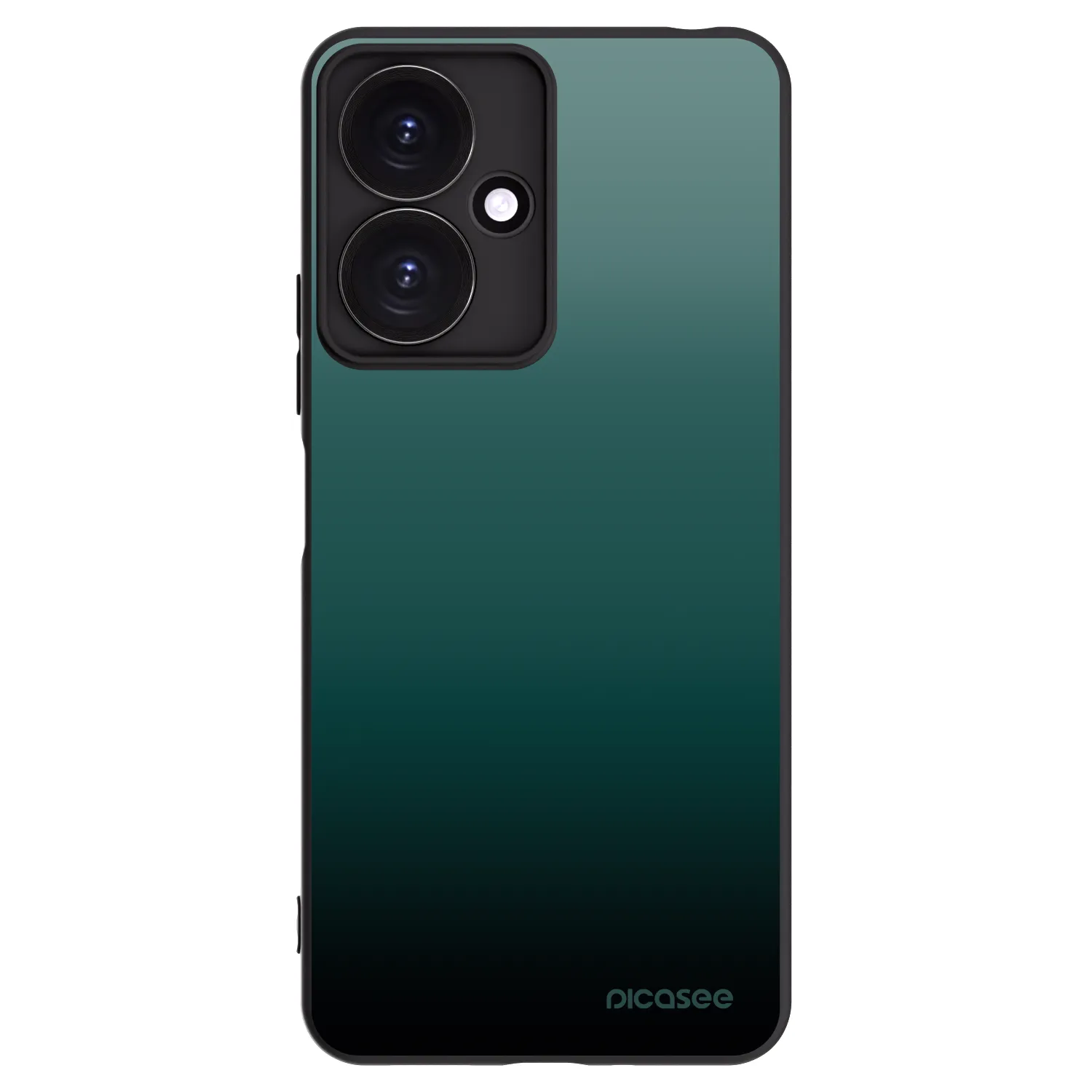 Picasee silikonowe czarne etui na Xiaomi Redmi 13C 5G - Verdant Fade