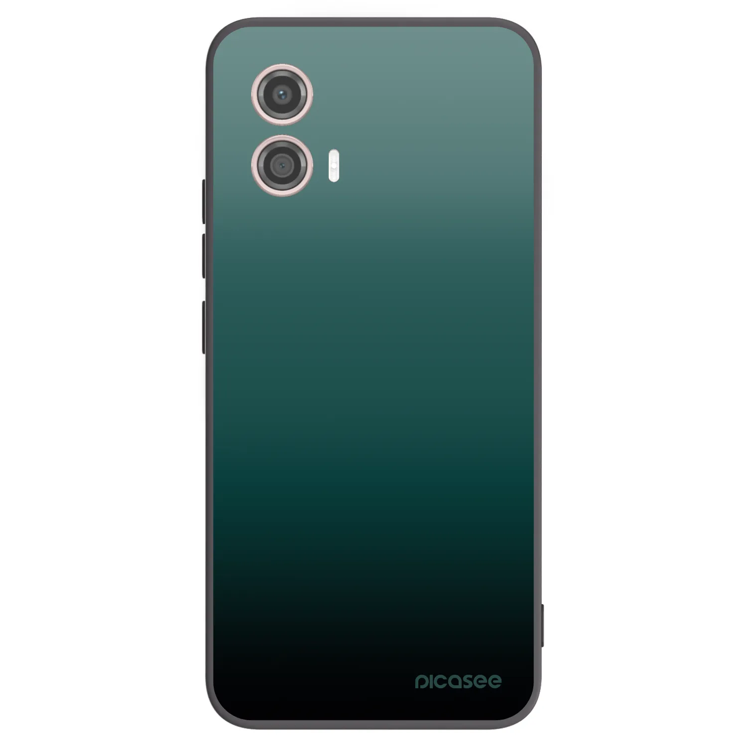 Picasee silikonowe czarne etui na Motorola Moto G53 5G - Verdant Fade