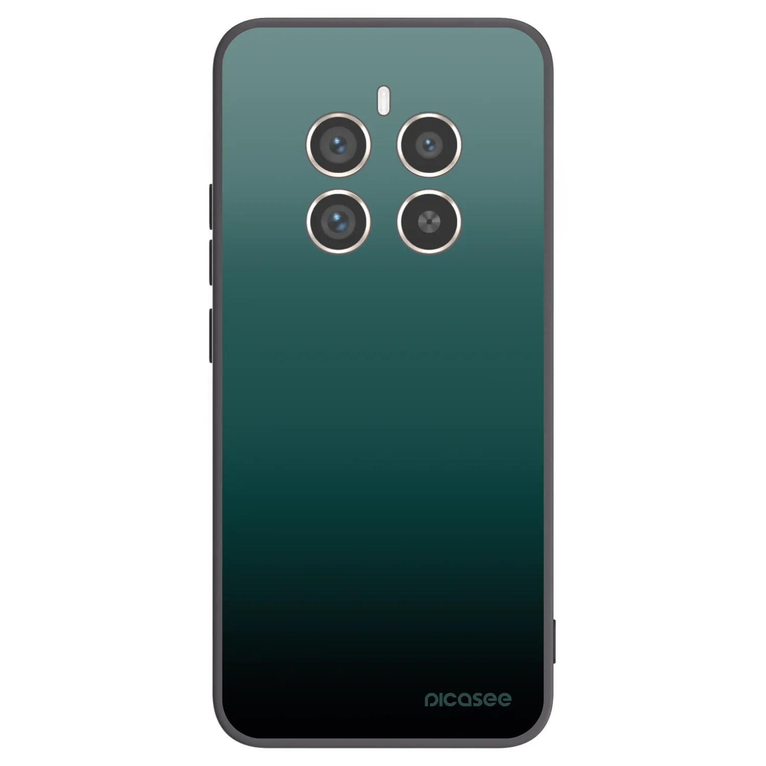 Picasee silikonowe czarne etui na Realme 12 Pro 5G - Verdant Fade