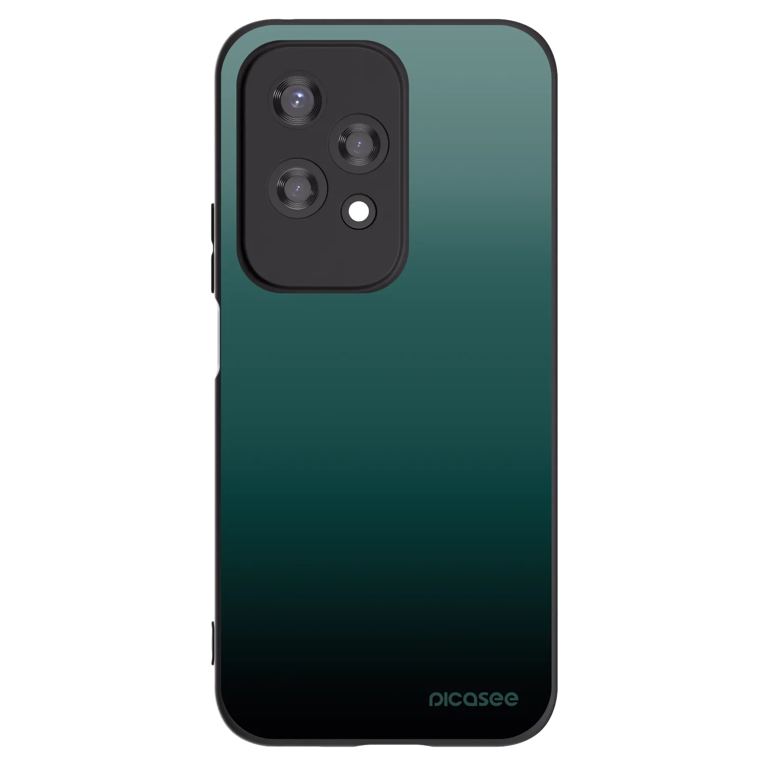 Picasee silikonowe czarne etui na Honor 200 Lite - Verdant Fade