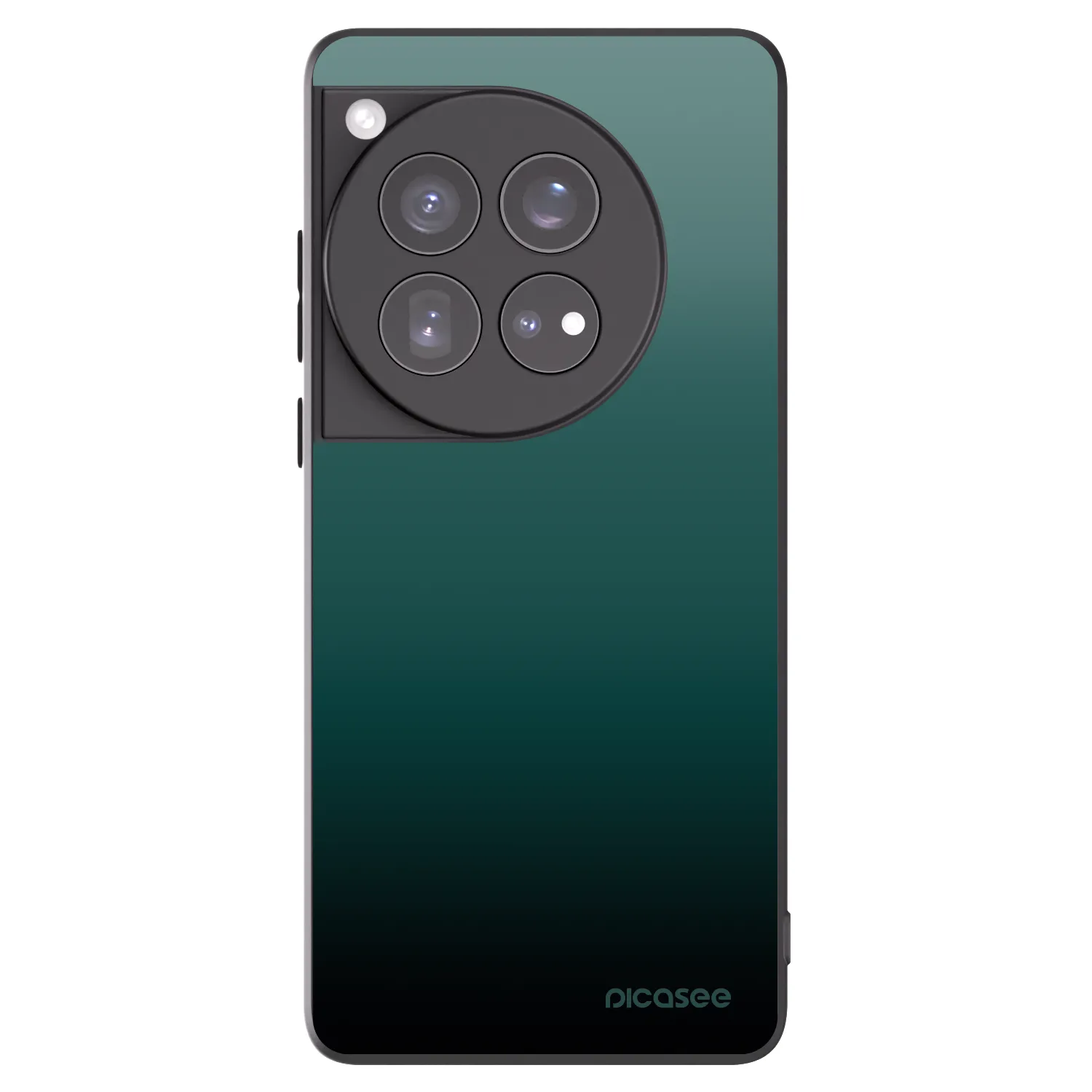Picasee silikonowe czarne etui na OnePlus 12 5G - Verdant Fade